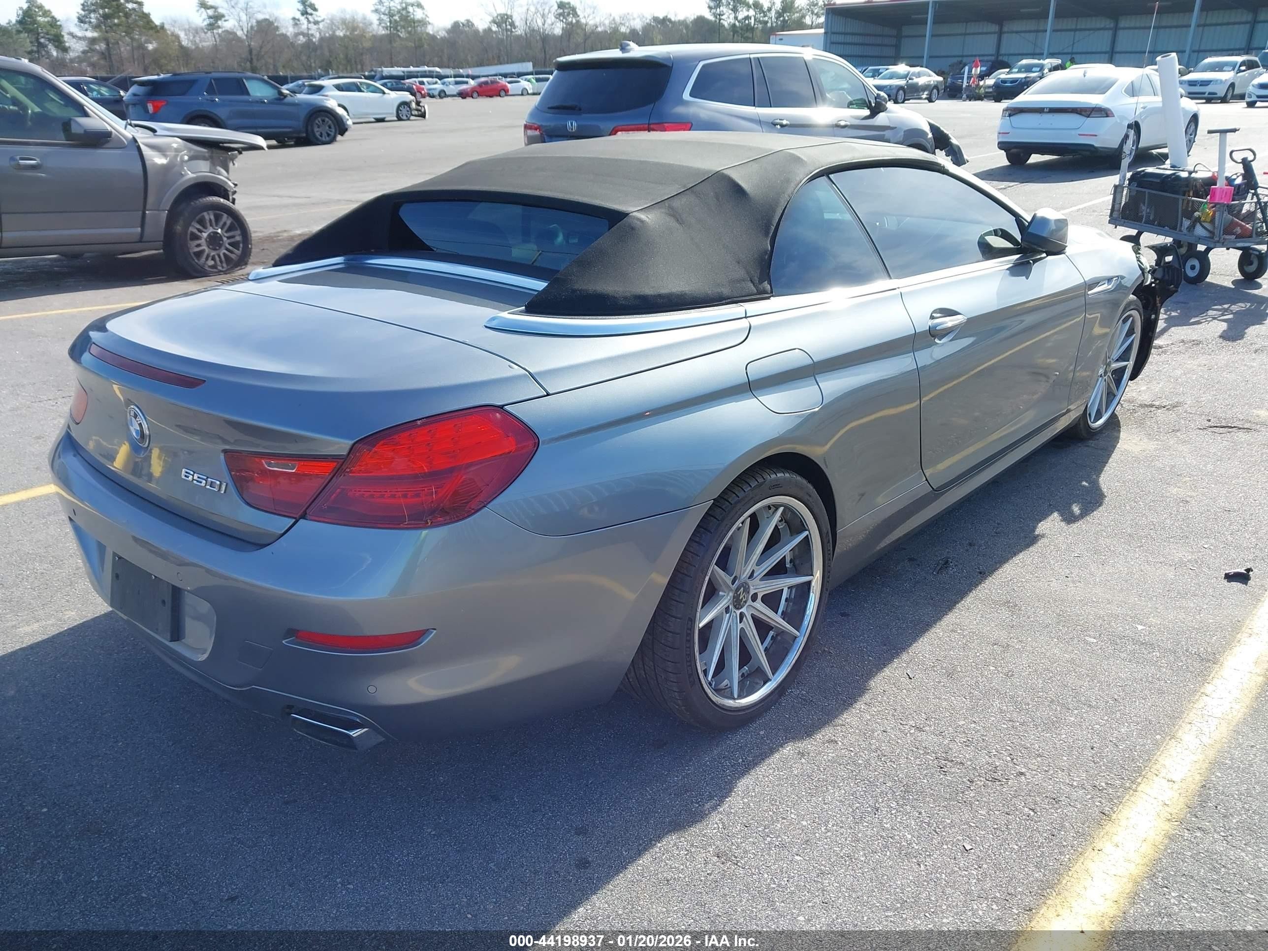 2012 Bmw 650i   Gray vin: WBALZ3C57CDL70108