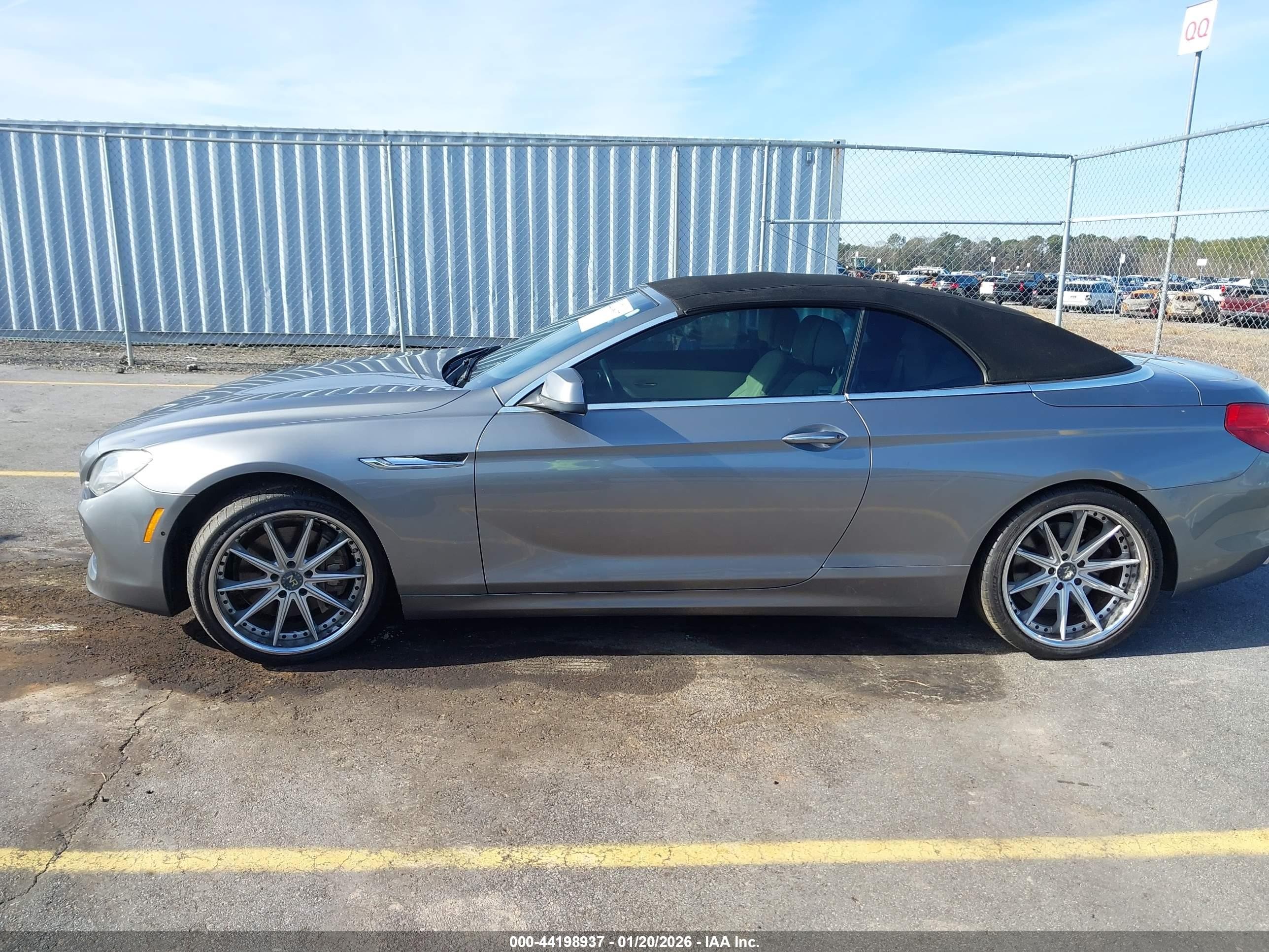 2012 Bmw 650i   Gray vin: WBALZ3C57CDL70108