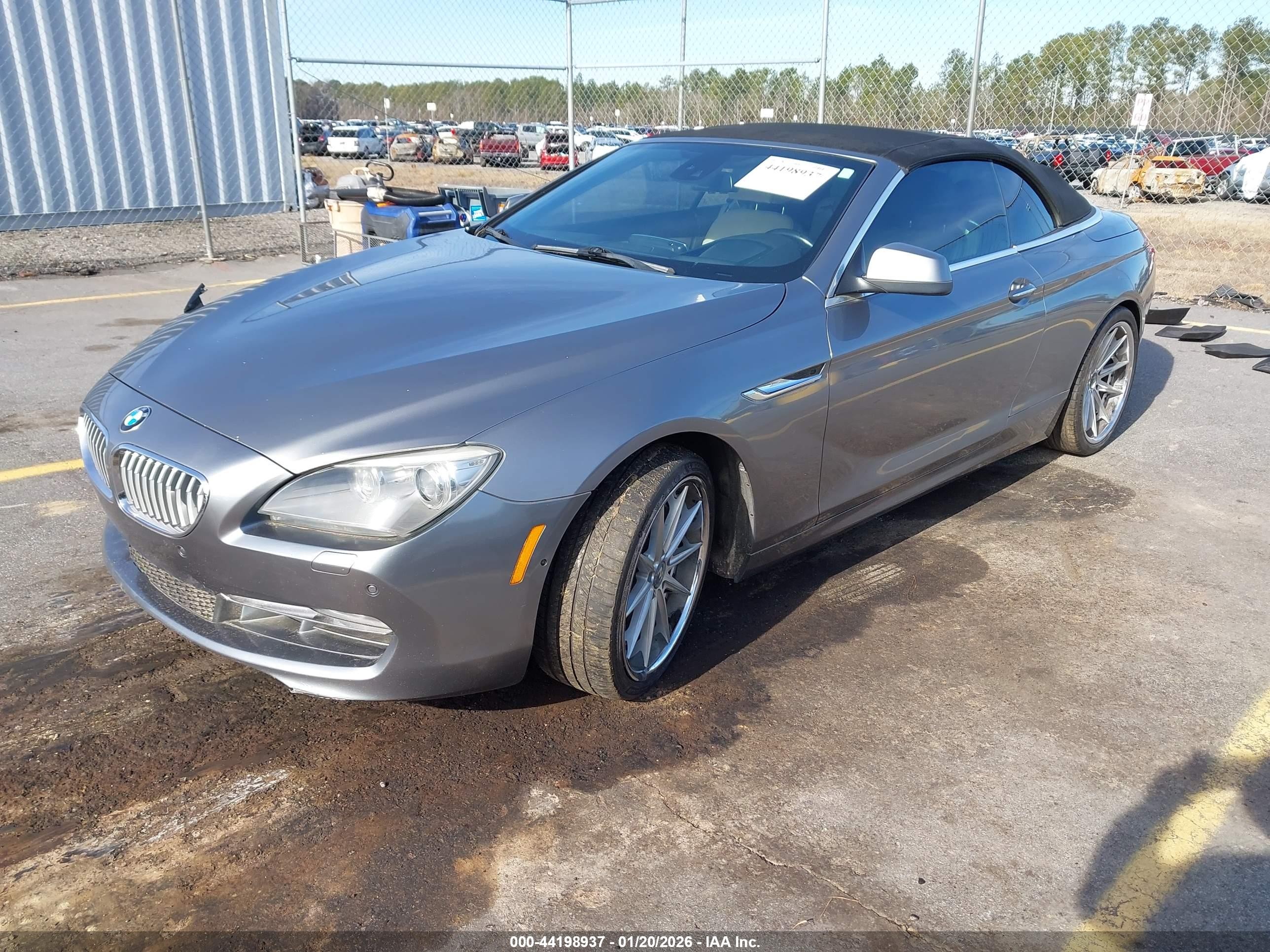2012 Bmw 650i   Gray vin: WBALZ3C57CDL70108