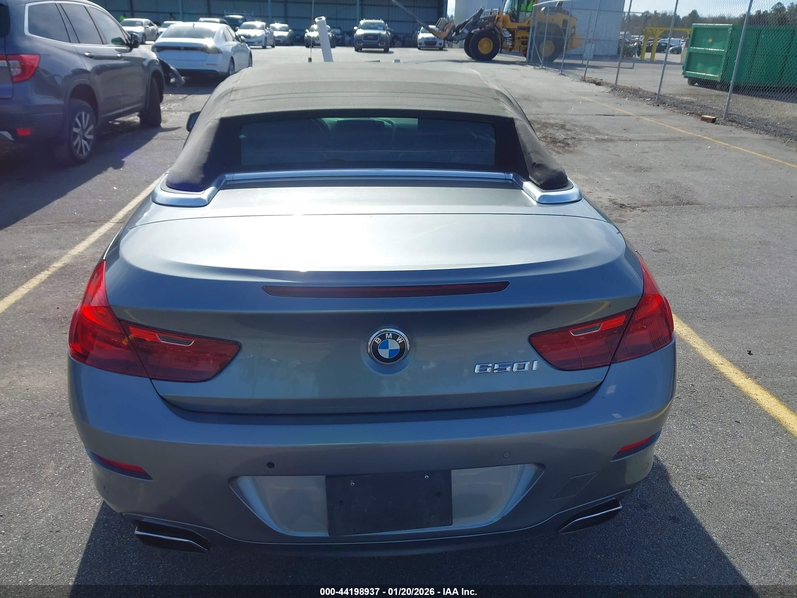 2012 Bmw 650i   Gray vin: WBALZ3C57CDL70108