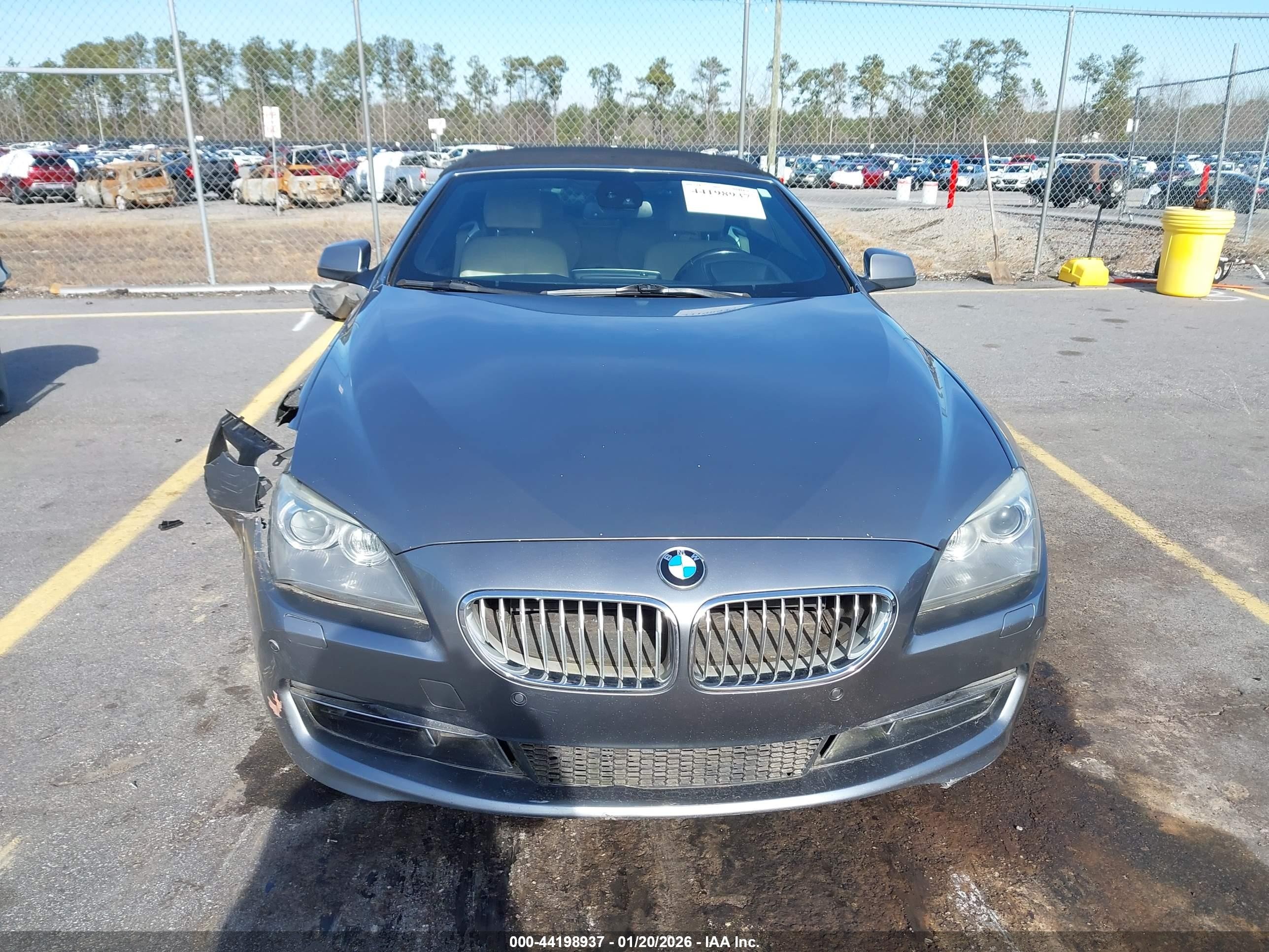 2012 Bmw 650i   Gray vin: WBALZ3C57CDL70108