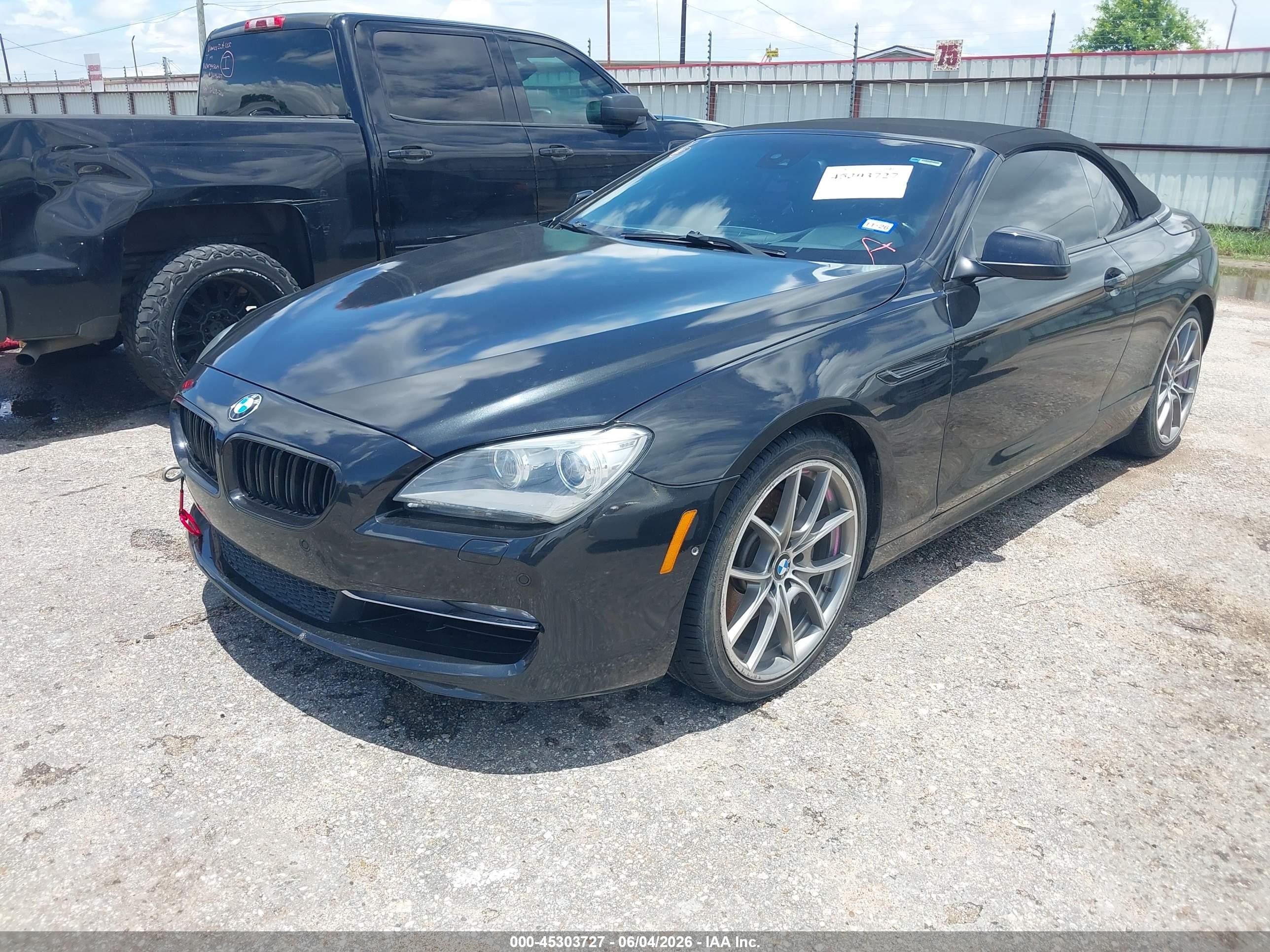 2012 Bmw 650i Черный vin: WBALZ3C57CDL72134