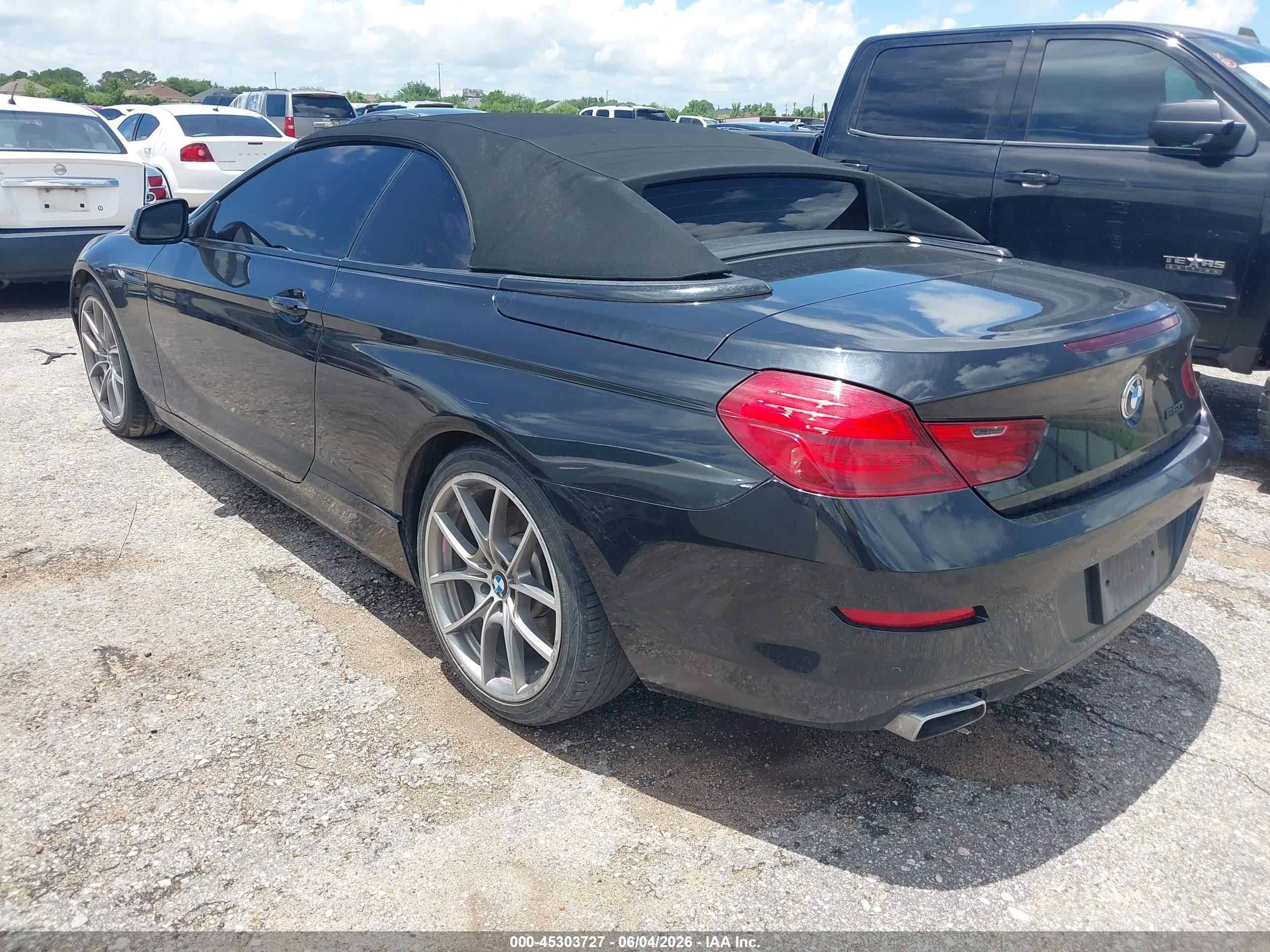 2012 Bmw 650i Черный vin: WBALZ3C57CDL72134