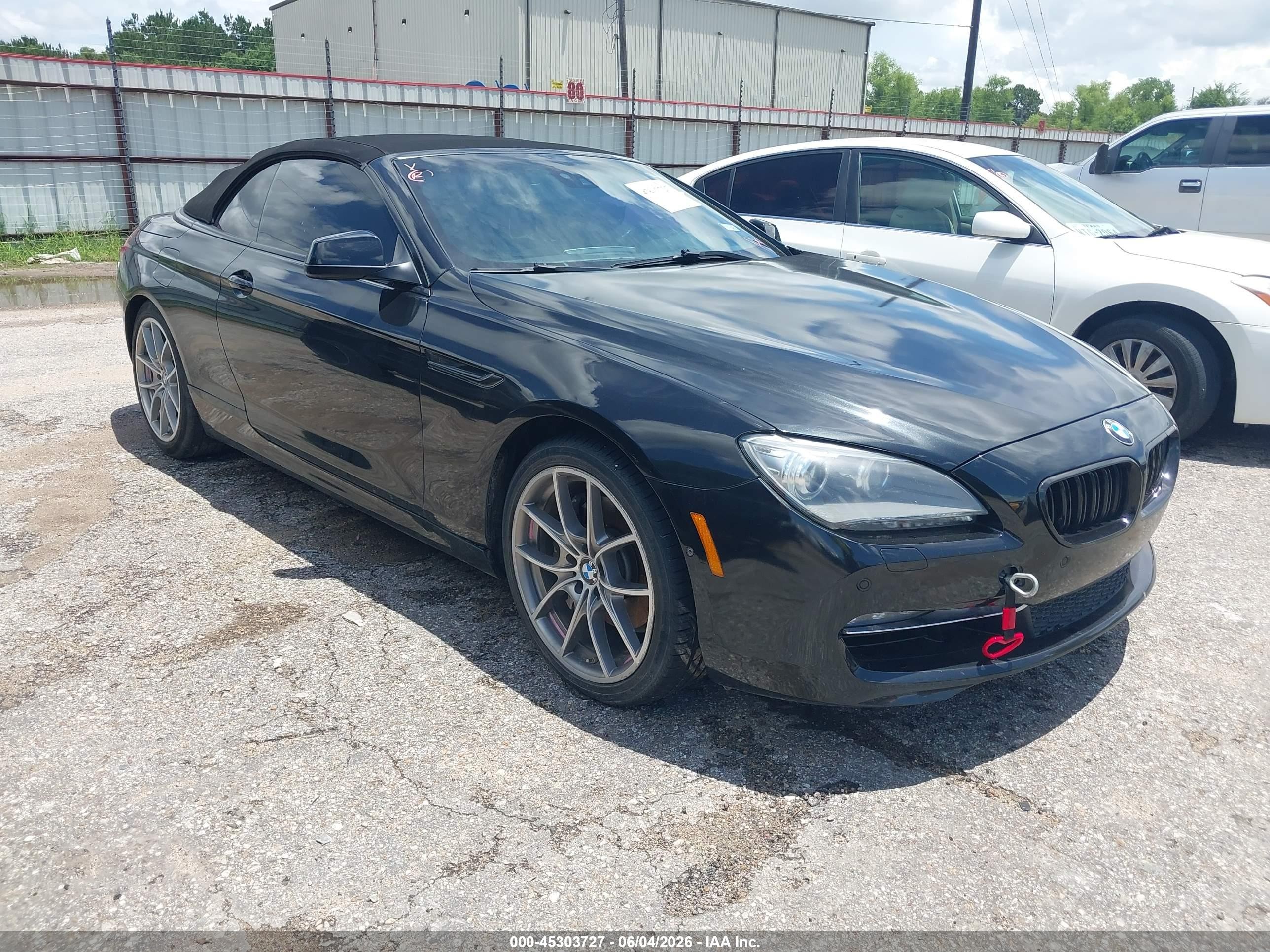 2012 Bmw 650i Черный vin: WBALZ3C57CDL72134