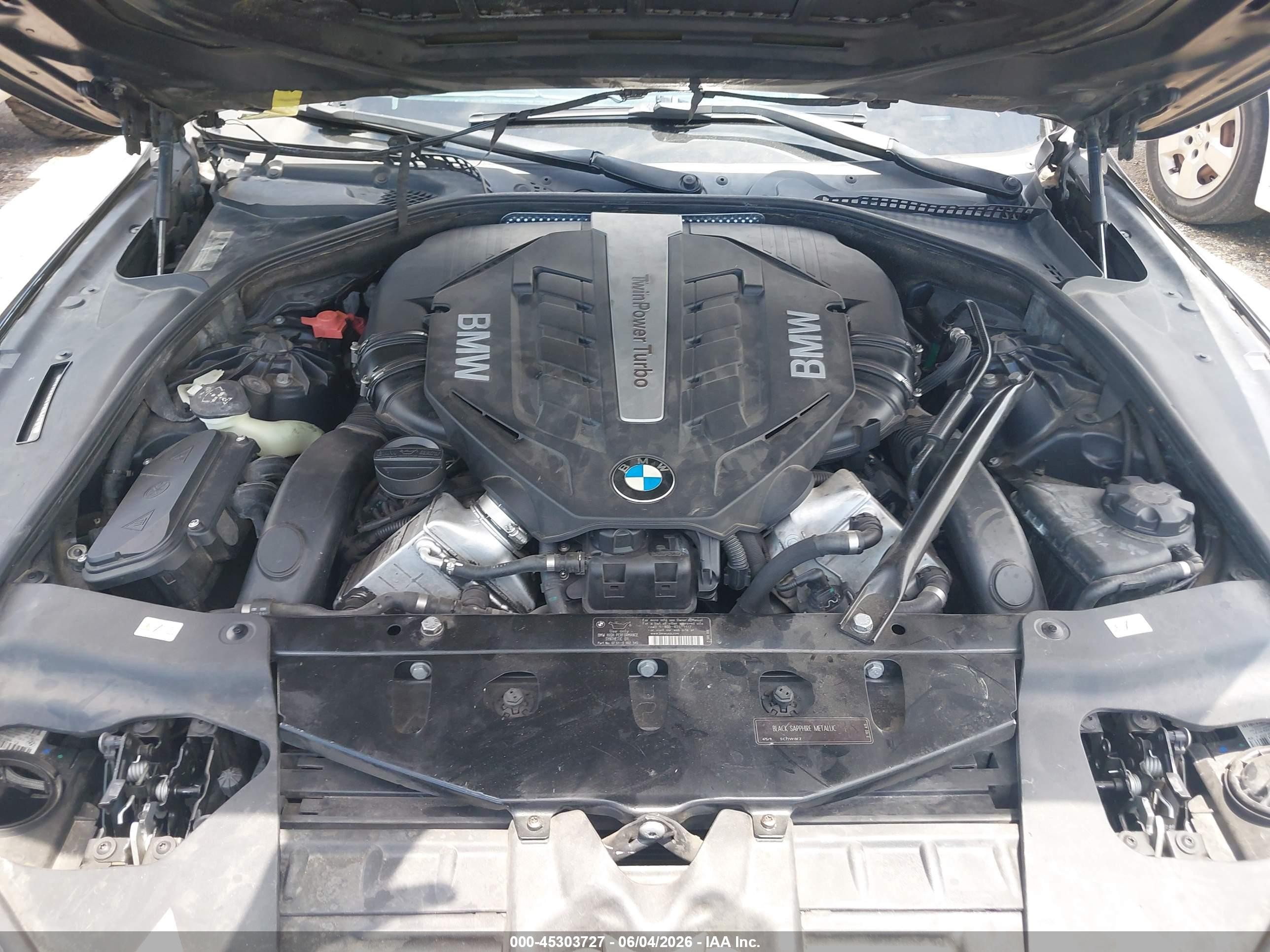 2012 Bmw 650i Черный vin: WBALZ3C57CDL72134