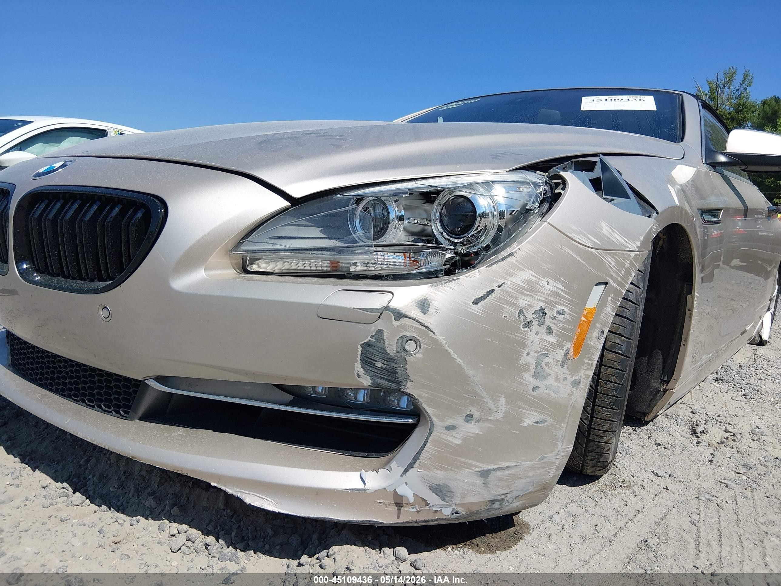 2012 Bmw 650i   Beige vin: WBALZ3C58CDL71817