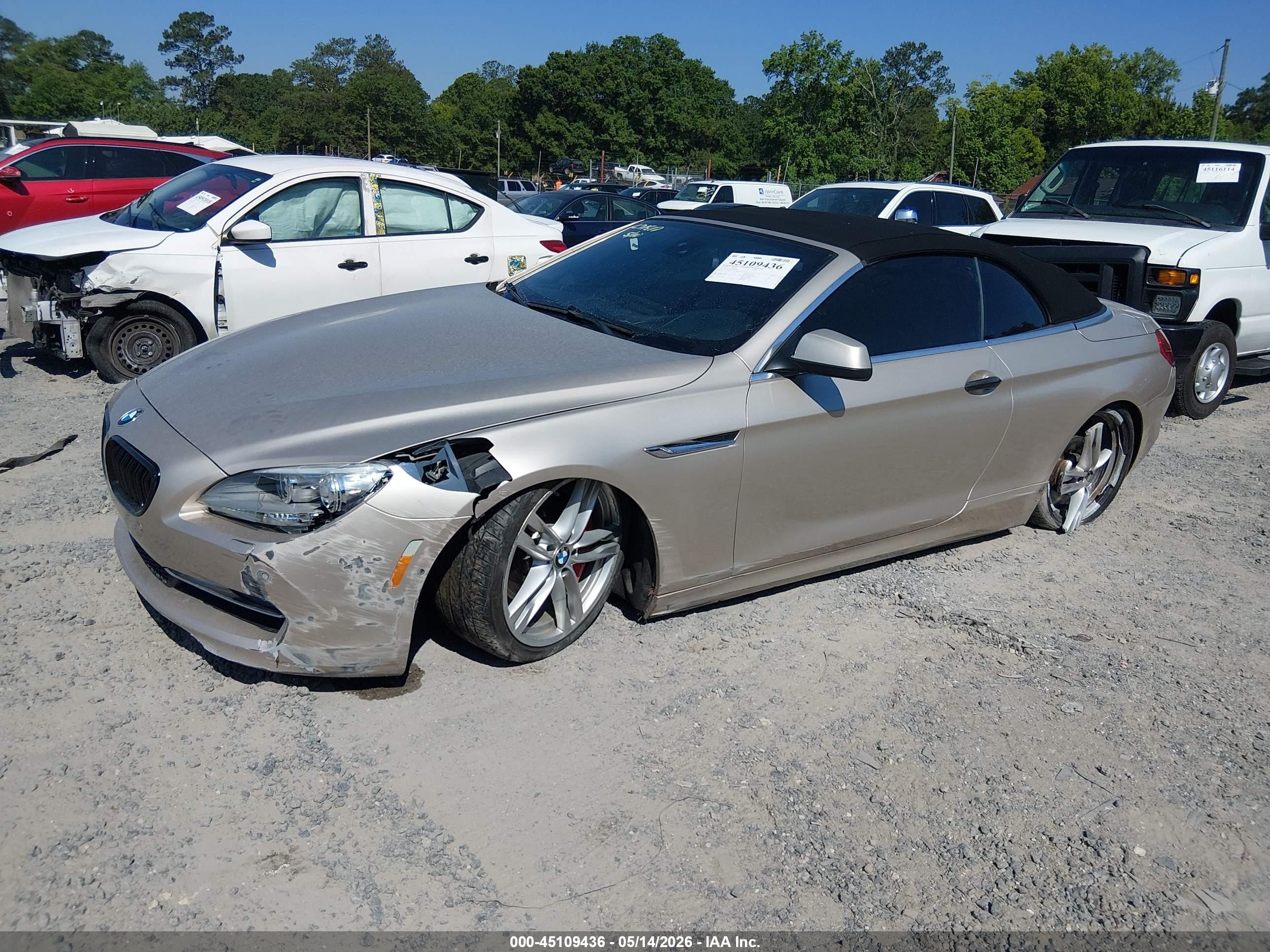 2012 Bmw 650i   Beige vin: WBALZ3C58CDL71817