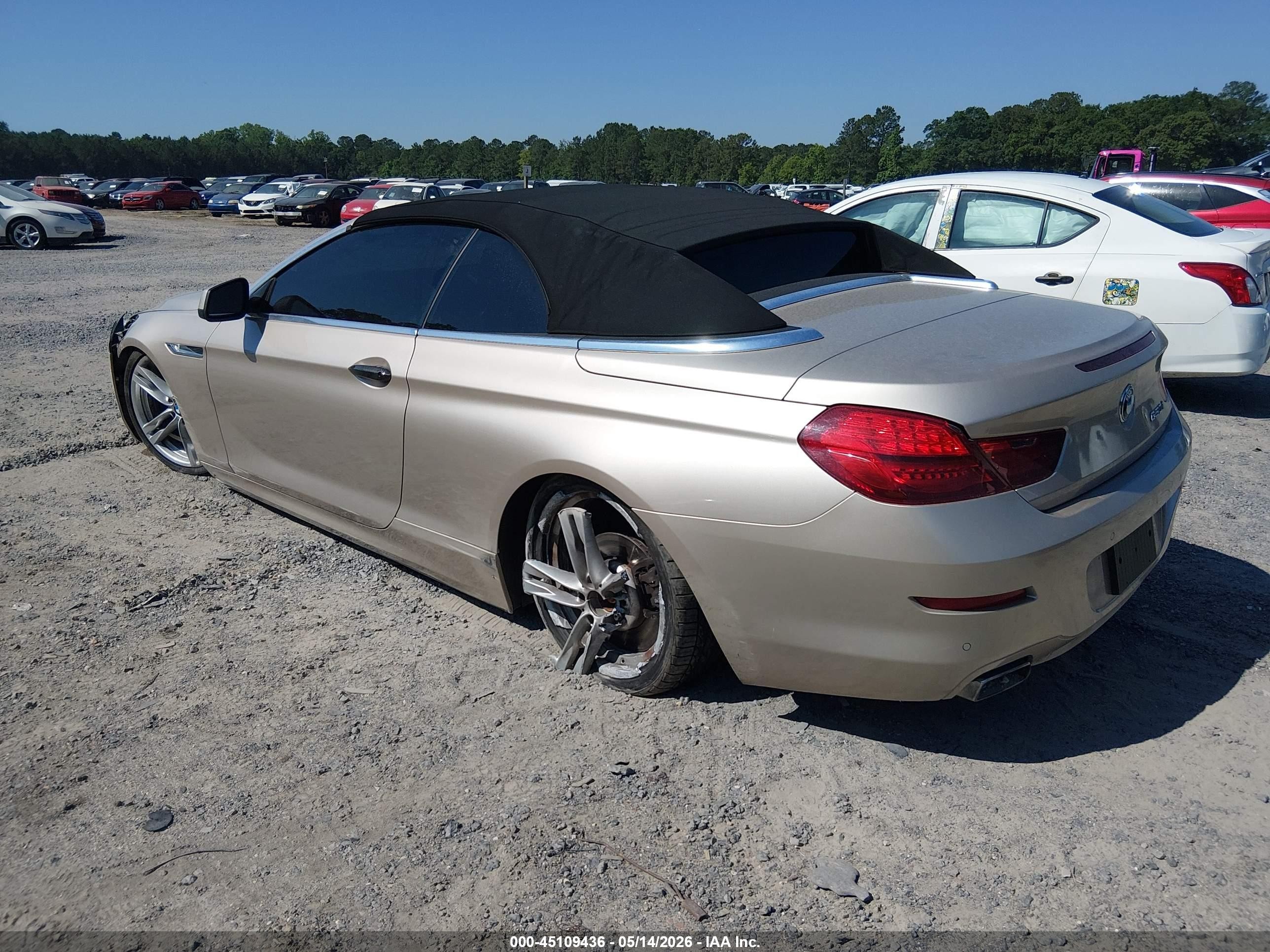 2012 Bmw 650i   Beige vin: WBALZ3C58CDL71817