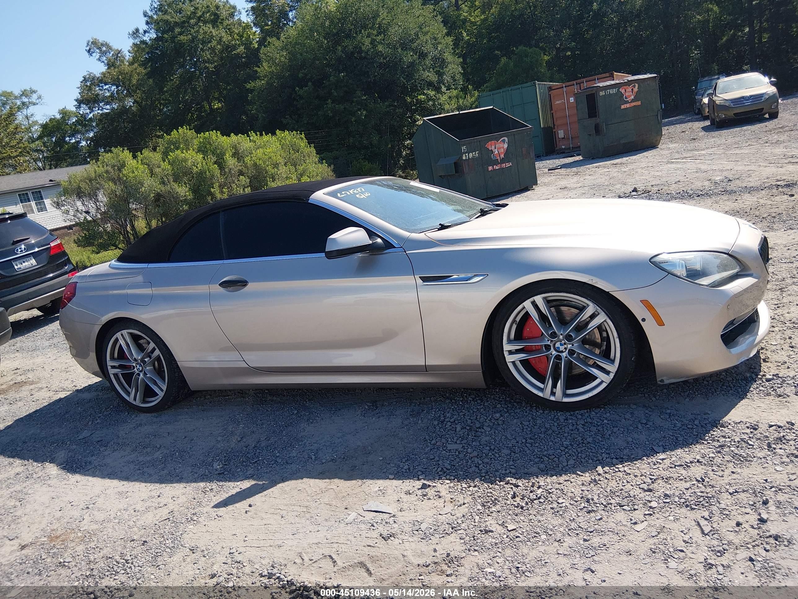 2012 Bmw 650i   Beige vin: WBALZ3C58CDL71817