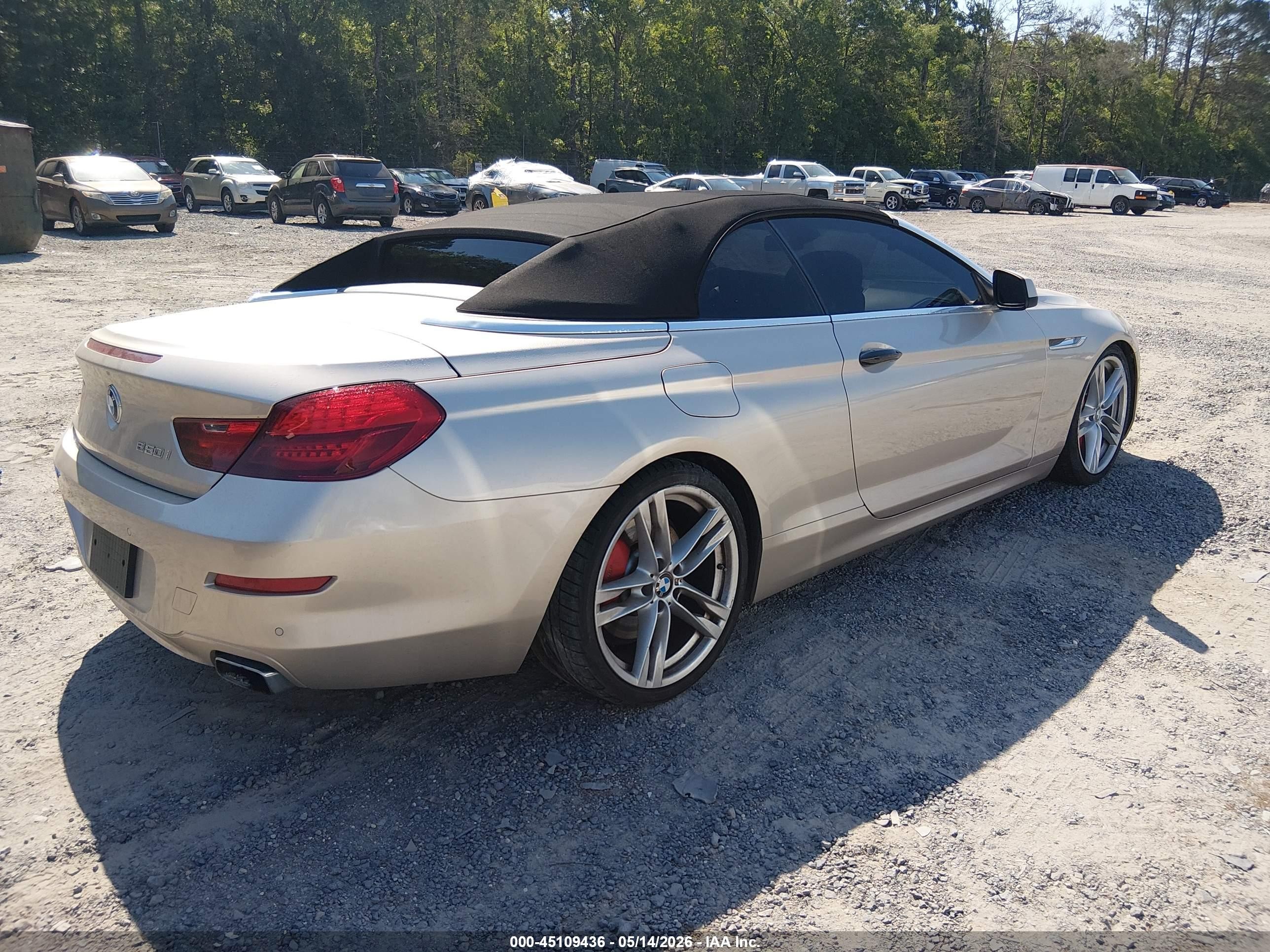 2012 Bmw 650i   Beige vin: WBALZ3C58CDL71817
