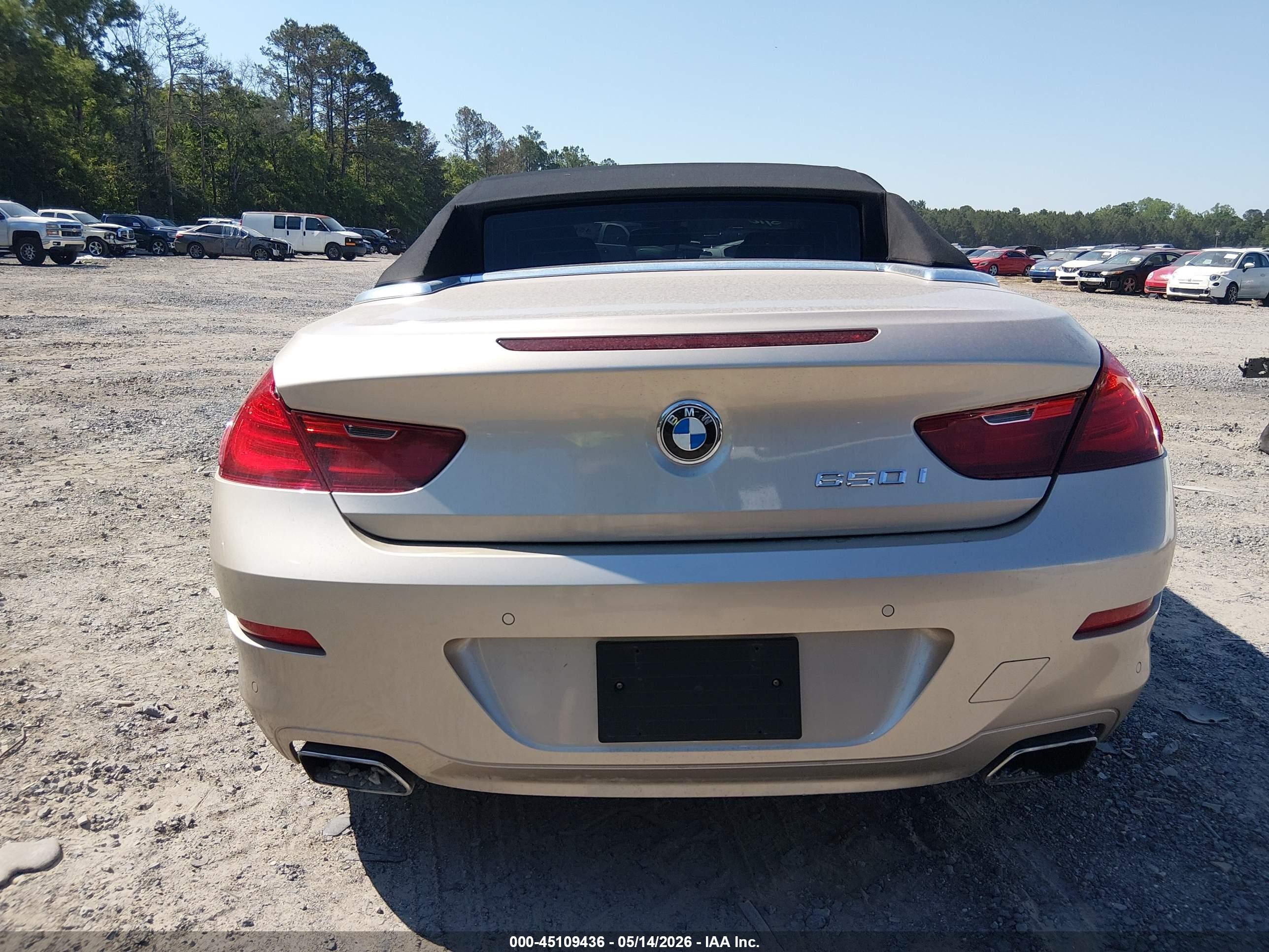 2012 Bmw 650i   Beige vin: WBALZ3C58CDL71817