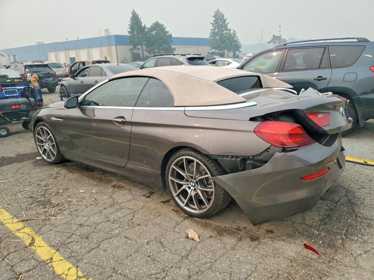 2012 Bmw 650 I Gray vin: WBALZ3C58CDL72806