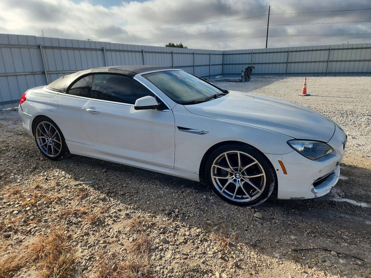 2012 Bmw 650 I White vin: WBALZ3C59CDL70840
