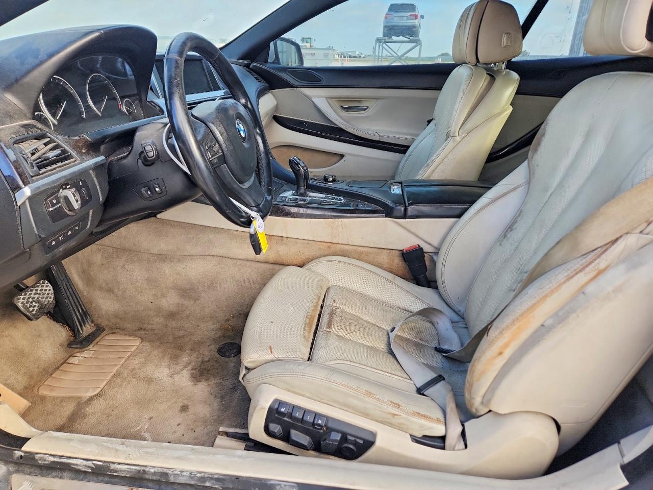 2012 Bmw 650 I White vin: WBALZ3C59CDL70840