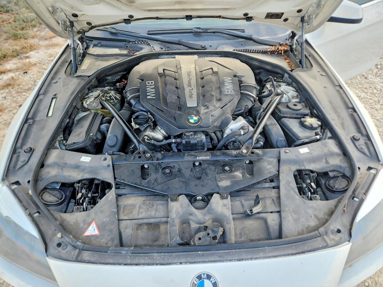 2012 Bmw 650 I White vin: WBALZ3C59CDL70840