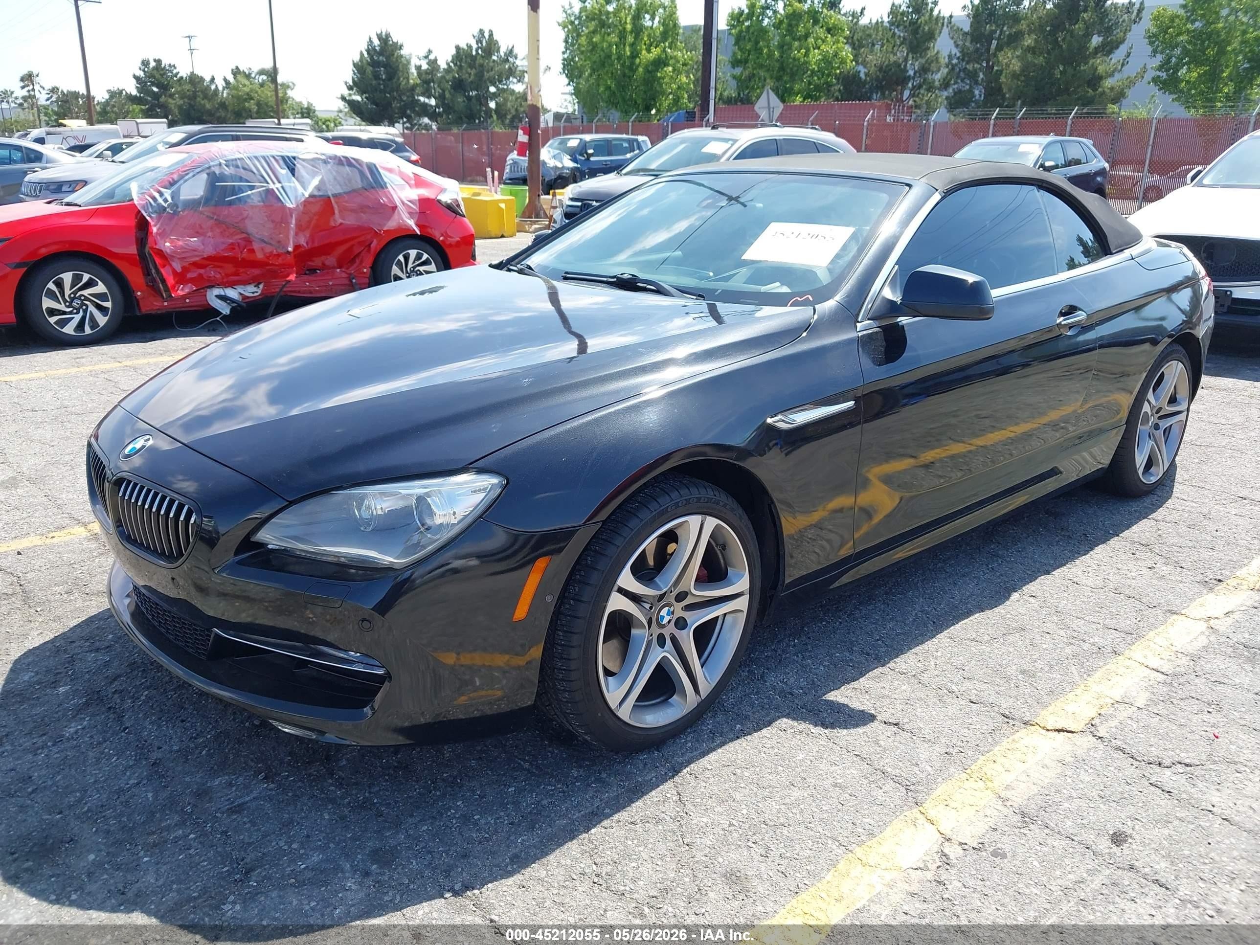 2012 Bmw 650i   Black vin: WBALZ3C59CDL71602