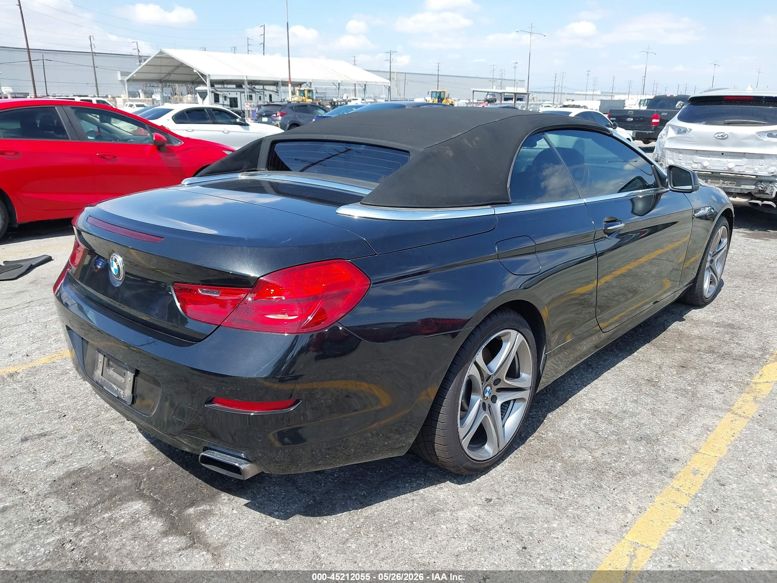 2012 Bmw 650i   Black vin: WBALZ3C59CDL71602