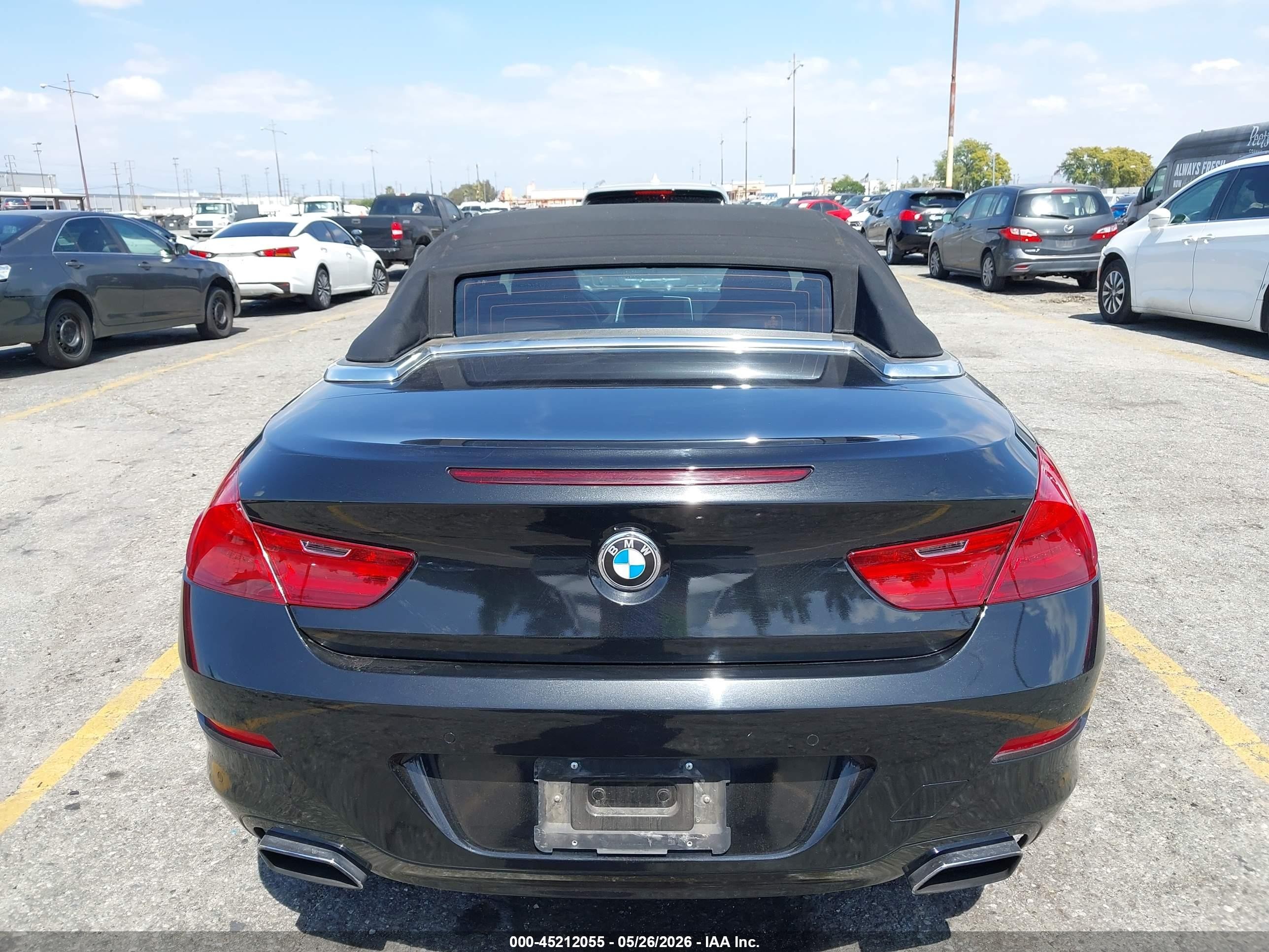 2012 Bmw 650i   Black vin: WBALZ3C59CDL71602