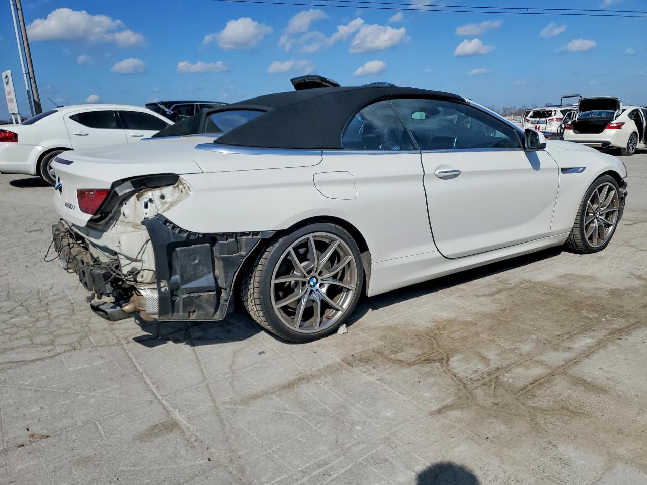 2012 Bmw 650 I White vin: WBALZ3C5XCC397650