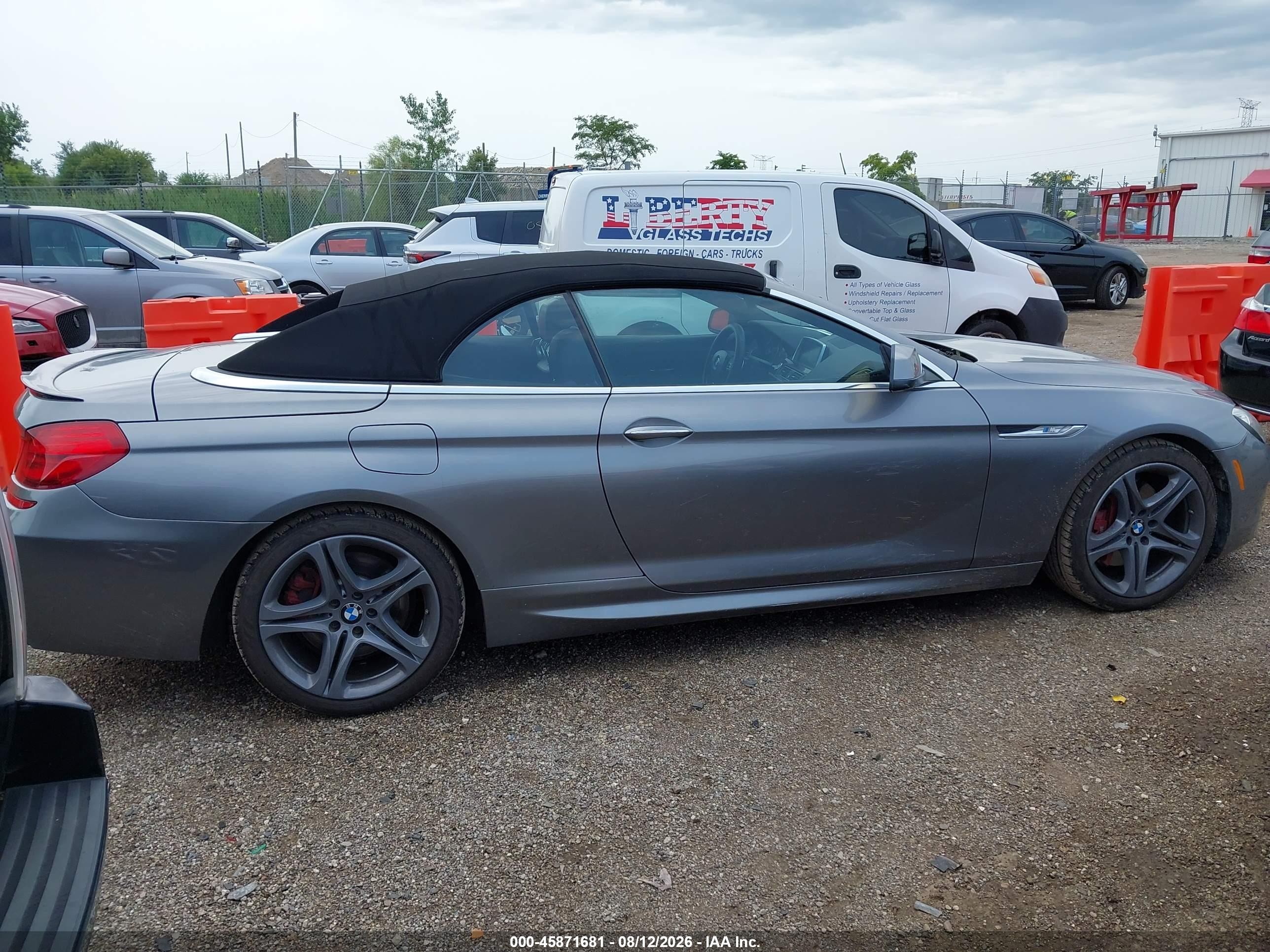 2012 Bmw 650i   Gray vin: WBALZ3C5XCDL70586