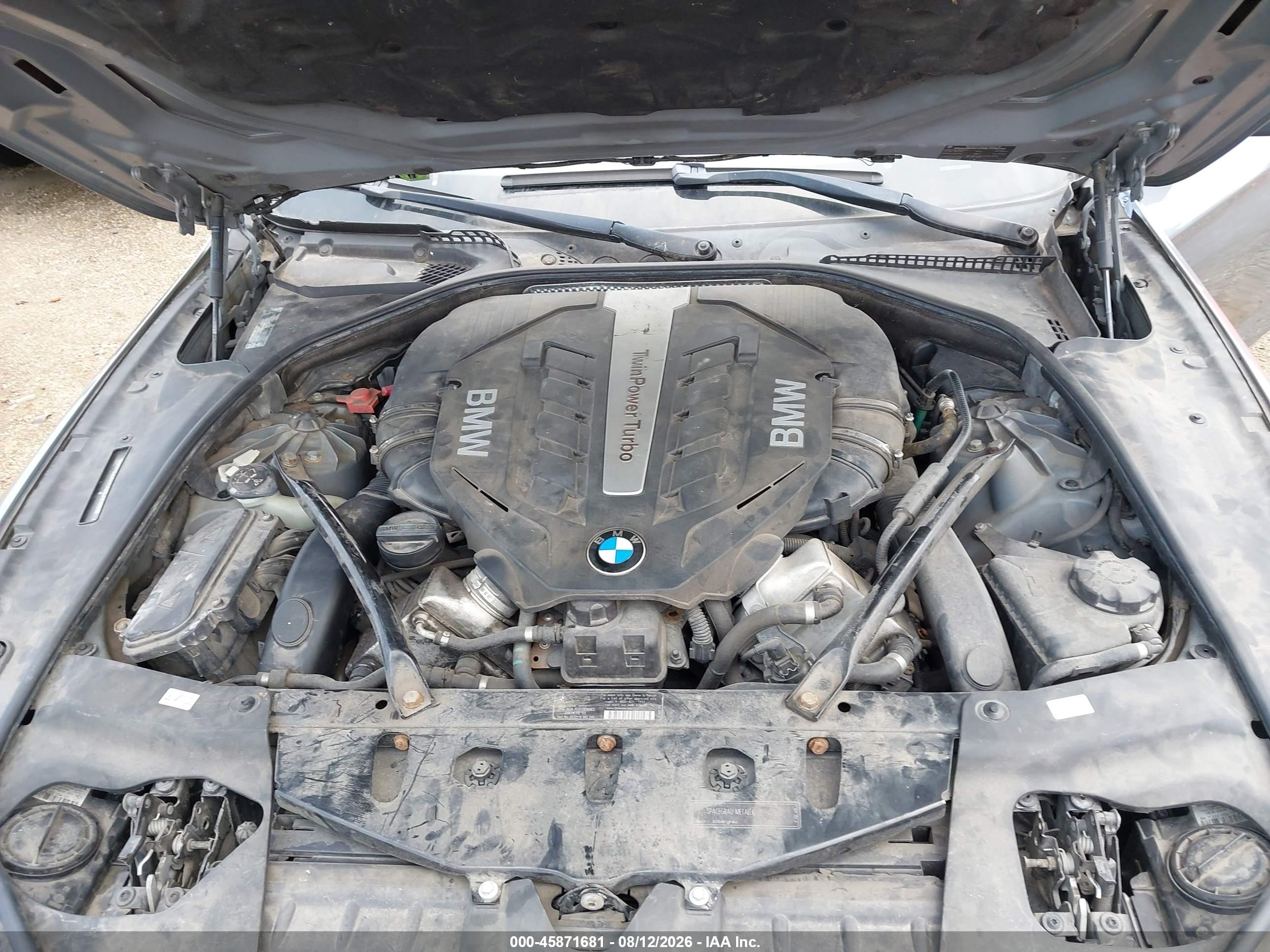 2012 Bmw 650i   Gray vin: WBALZ3C5XCDL70586