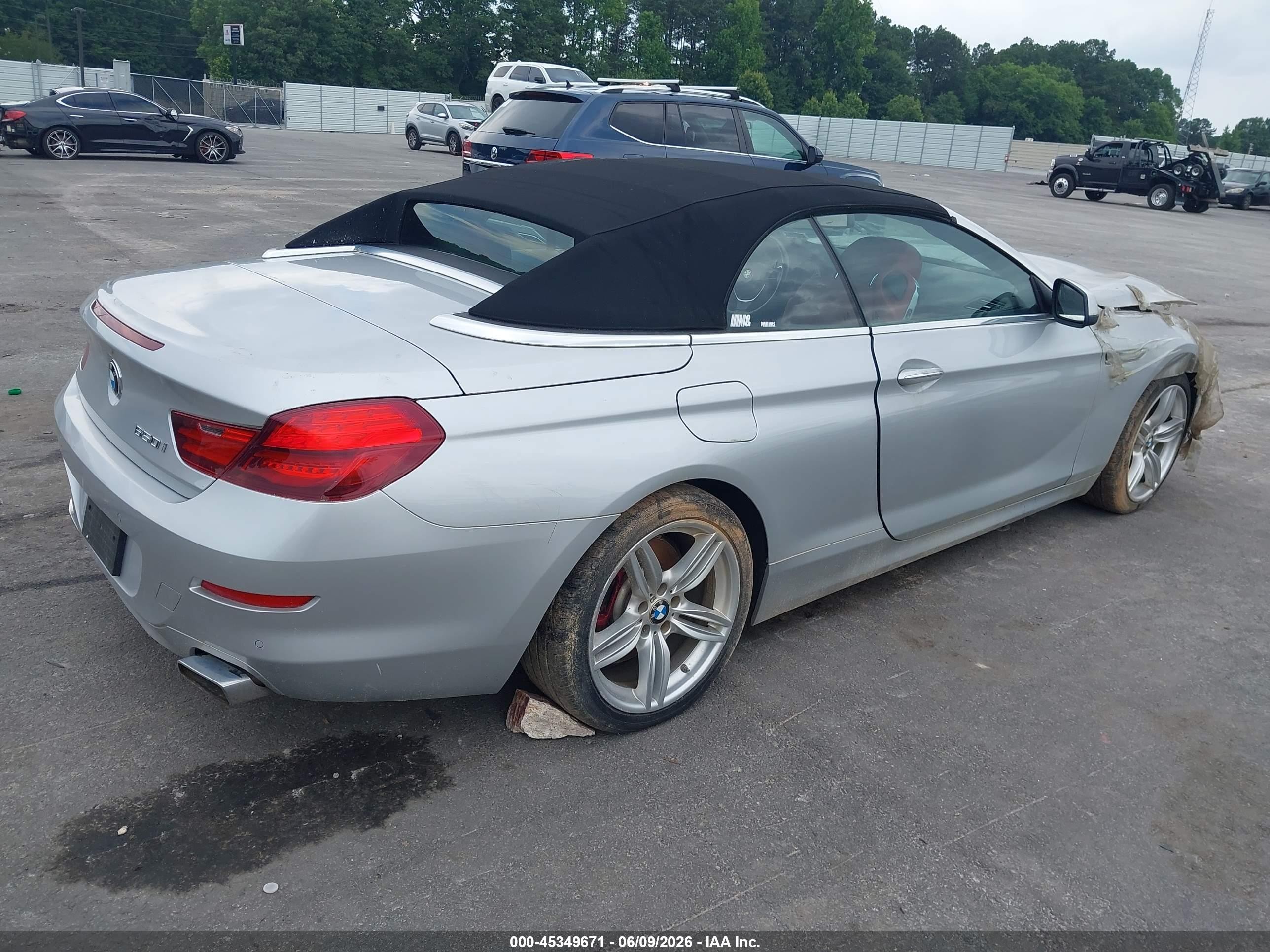 2012 Bmw 650i   Silver vin: WBALZ3C5XCDL71401