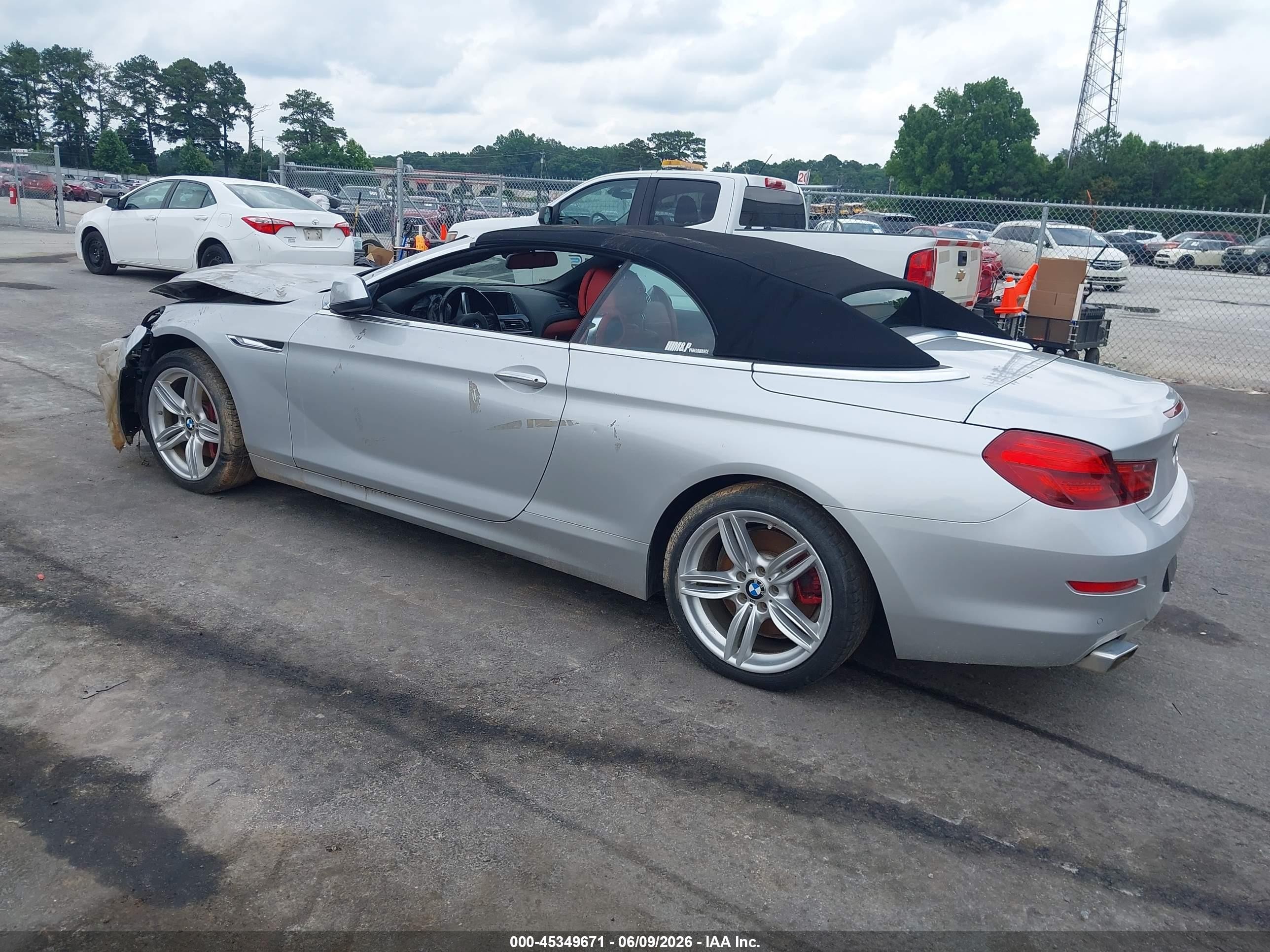2012 Bmw 650i   Silver vin: WBALZ3C5XCDL71401