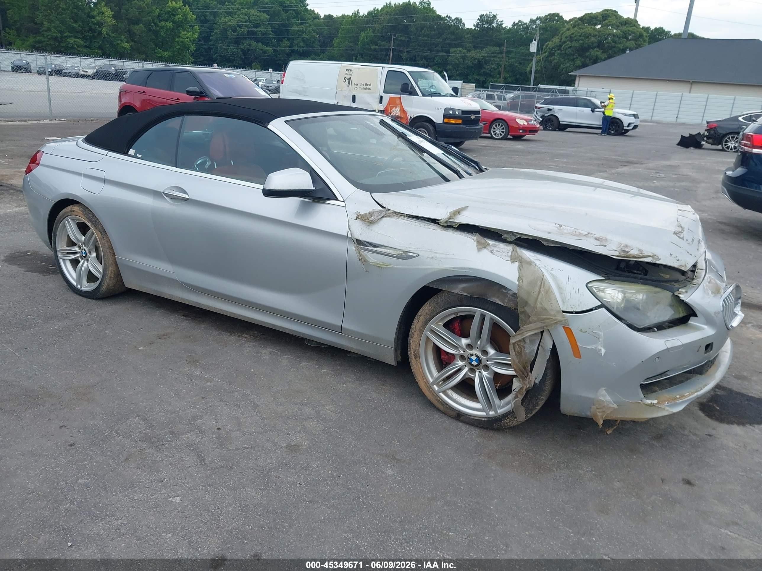 2012 Bmw 650i   Silver vin: WBALZ3C5XCDL71401