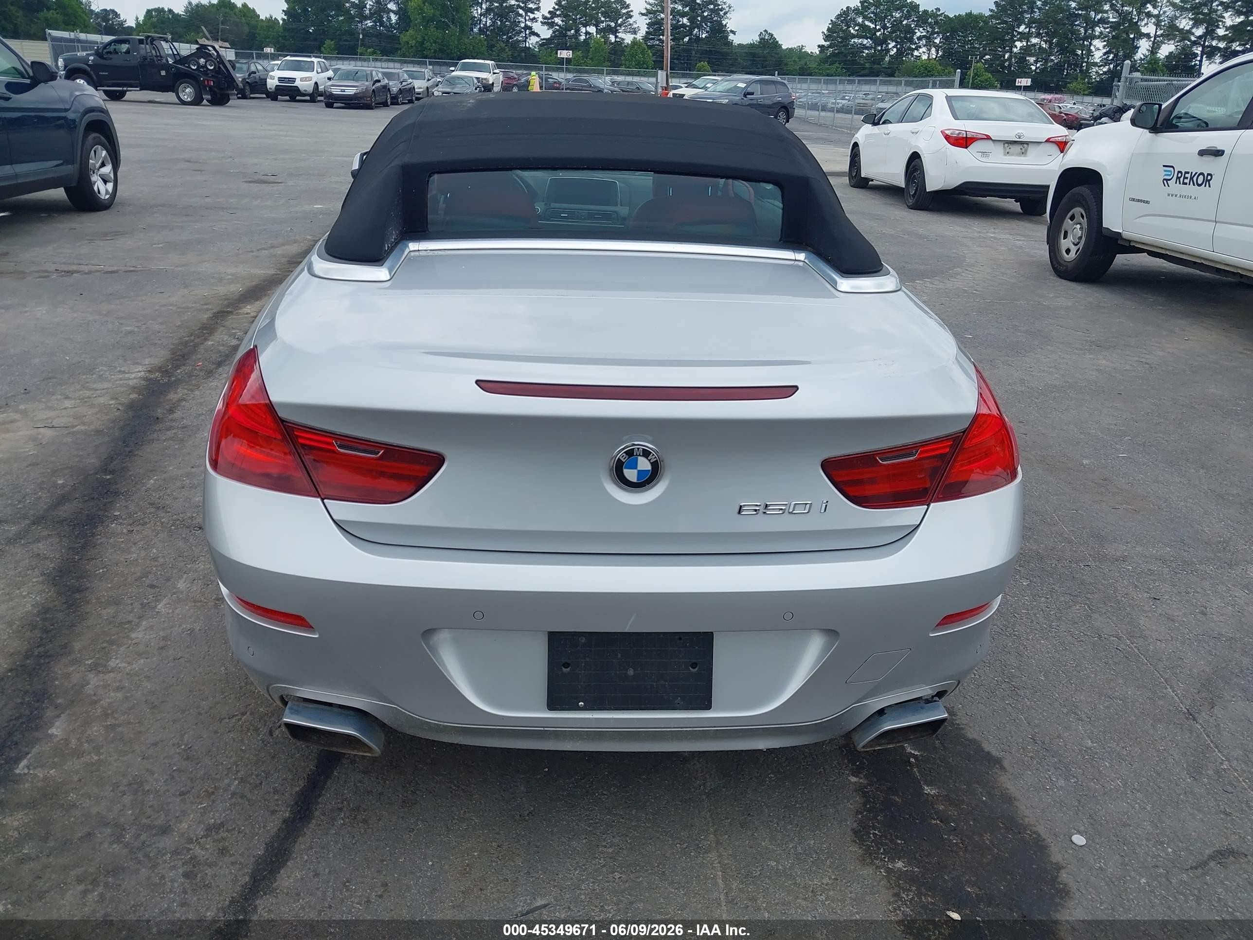 2012 Bmw 650i   Silver vin: WBALZ3C5XCDL71401