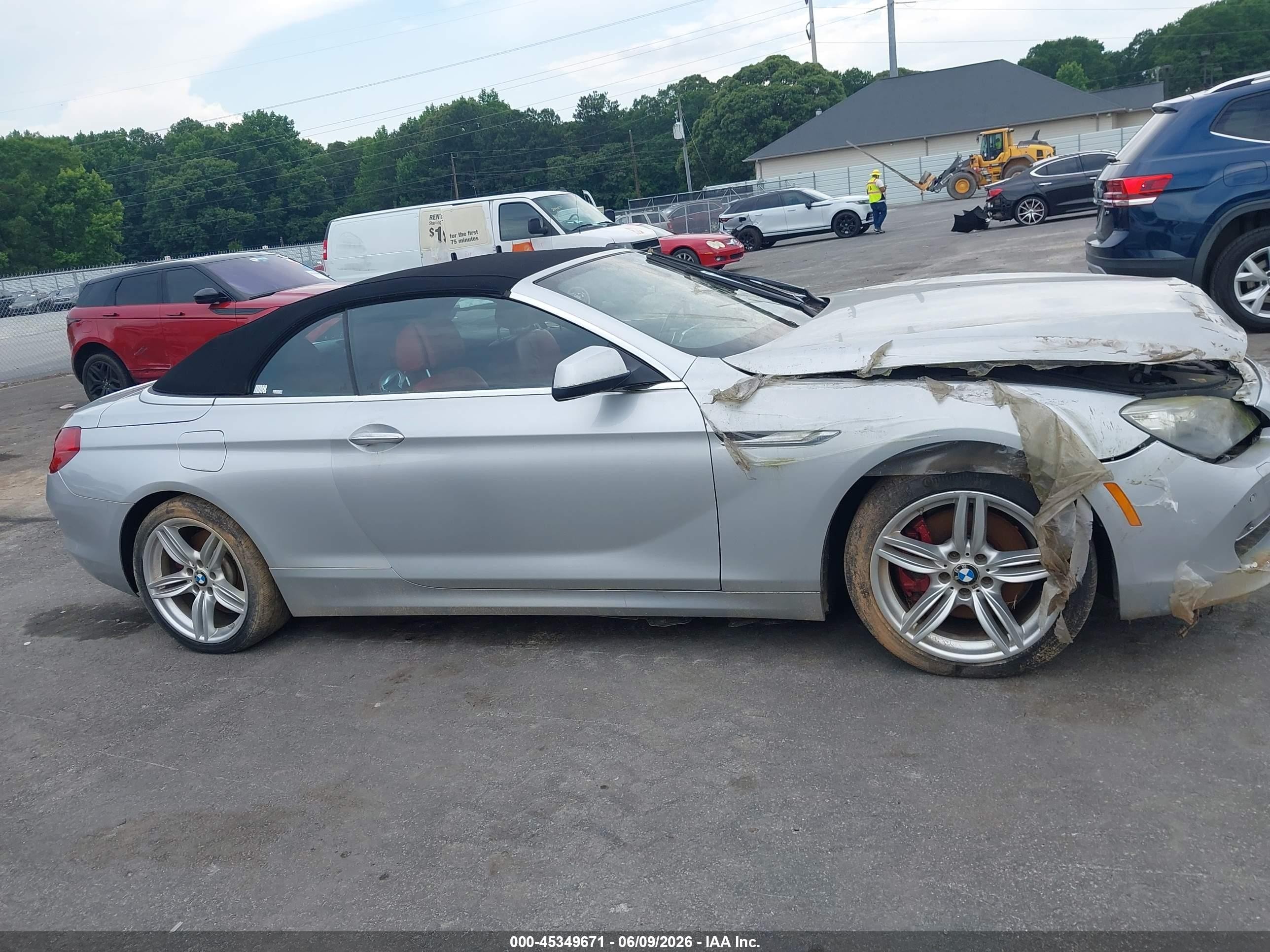 2012 Bmw 650i   Silver vin: WBALZ3C5XCDL71401