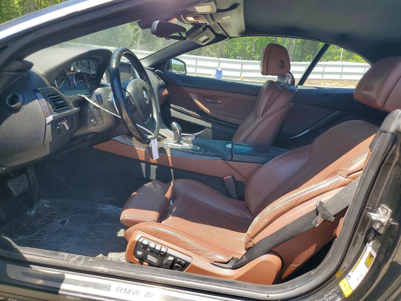 2012 Bmw 650 I Black vin: WBALZ3C5XCDL71883