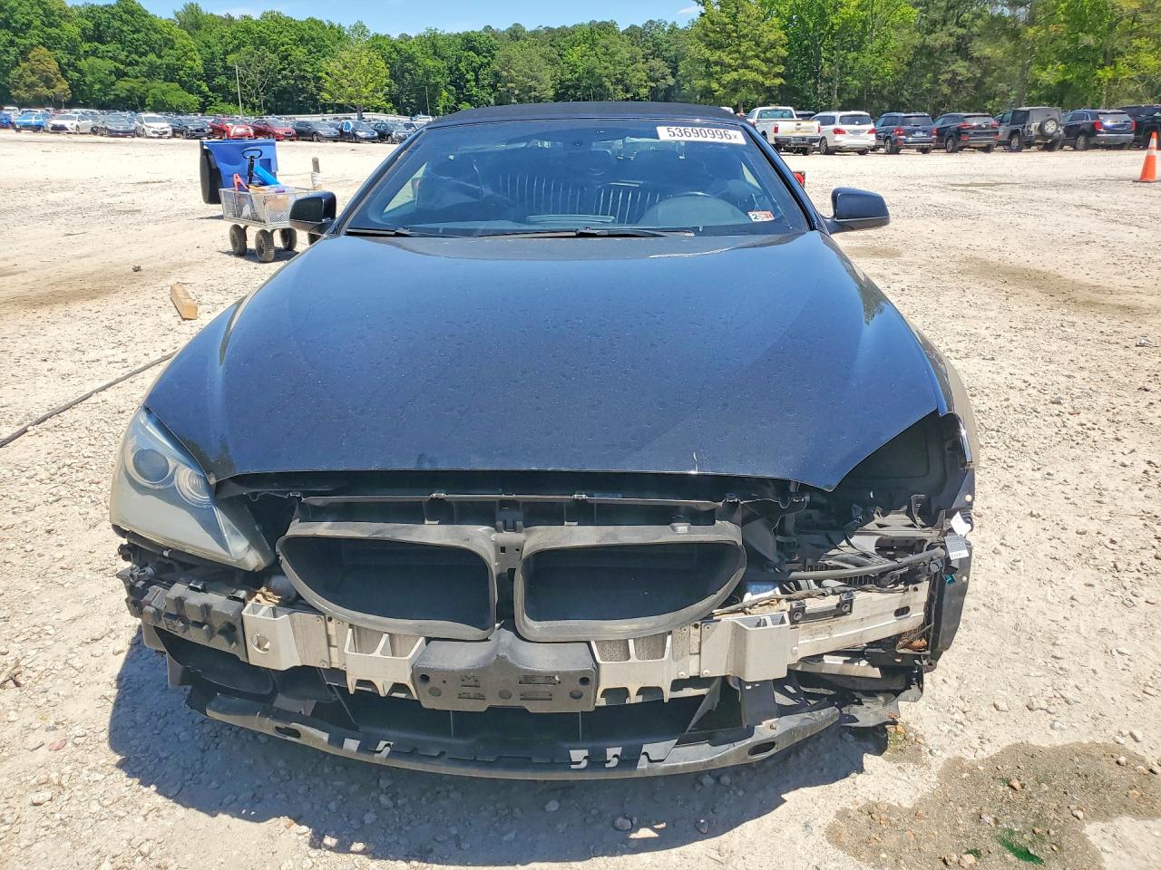 2012 Bmw 650 I Black vin: WBALZ3C5XCDL71883