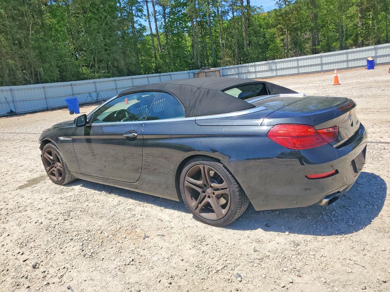 2012 Bmw 650 I Black vin: WBALZ3C5XCDL71883