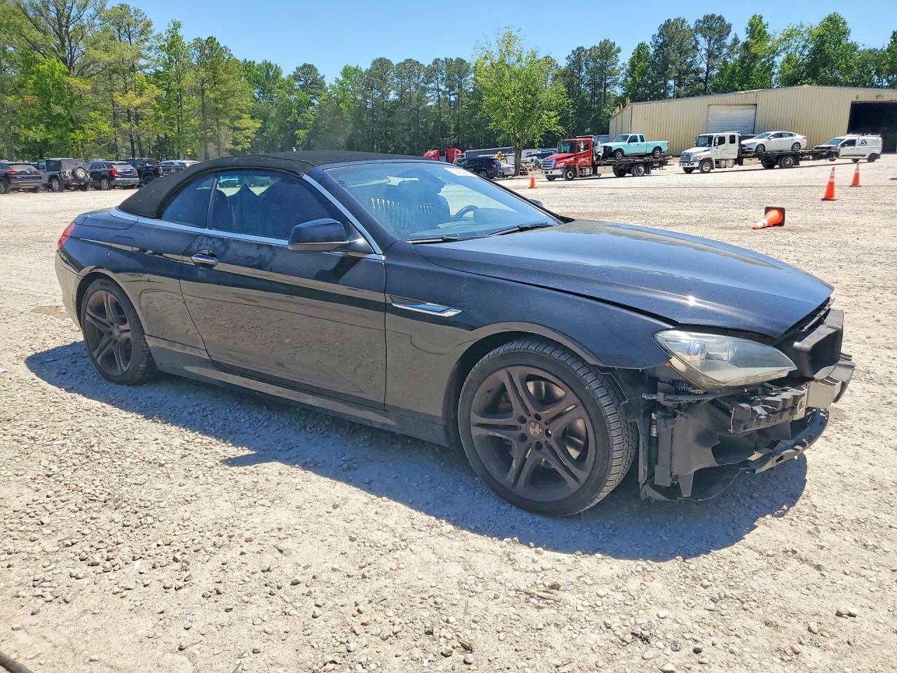 2012 Bmw 650 I Black vin: WBALZ3C5XCDL71883