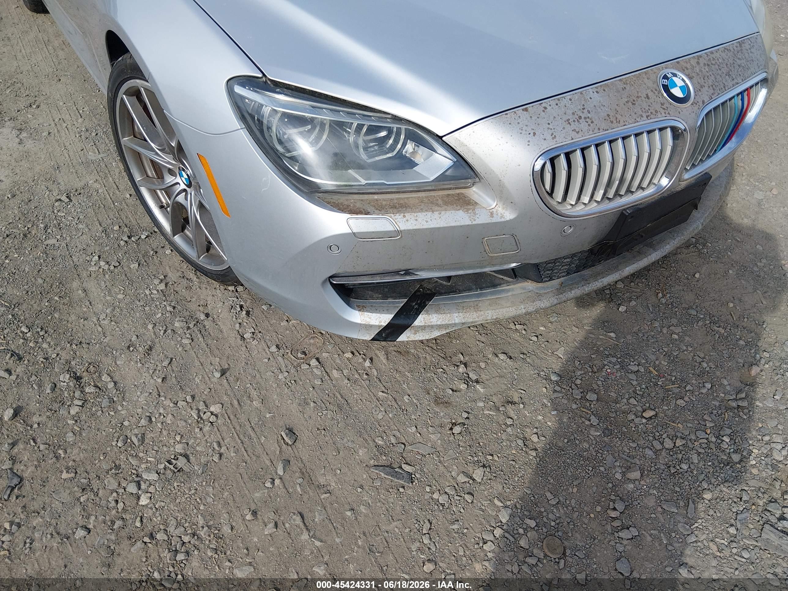 2012 Bmw 650i Серебряный vin: WBALZ3C5XCDL73181