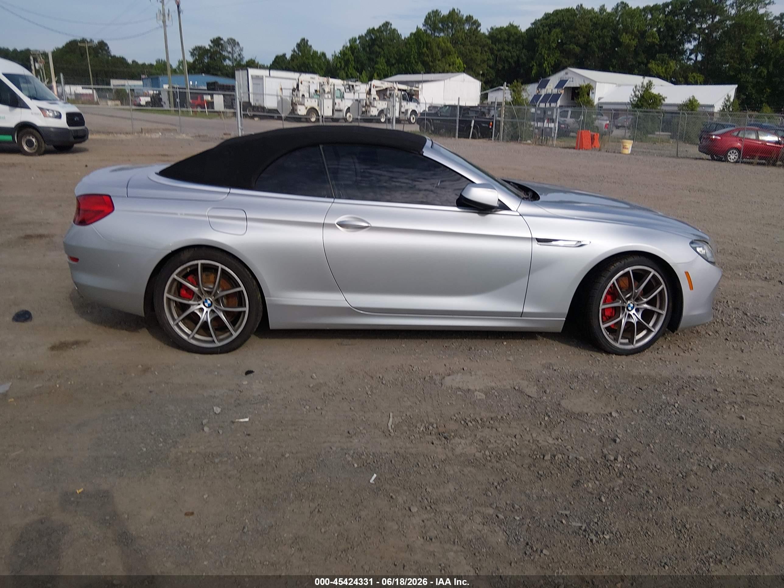 2012 Bmw 650i Серебряный vin: WBALZ3C5XCDL73181