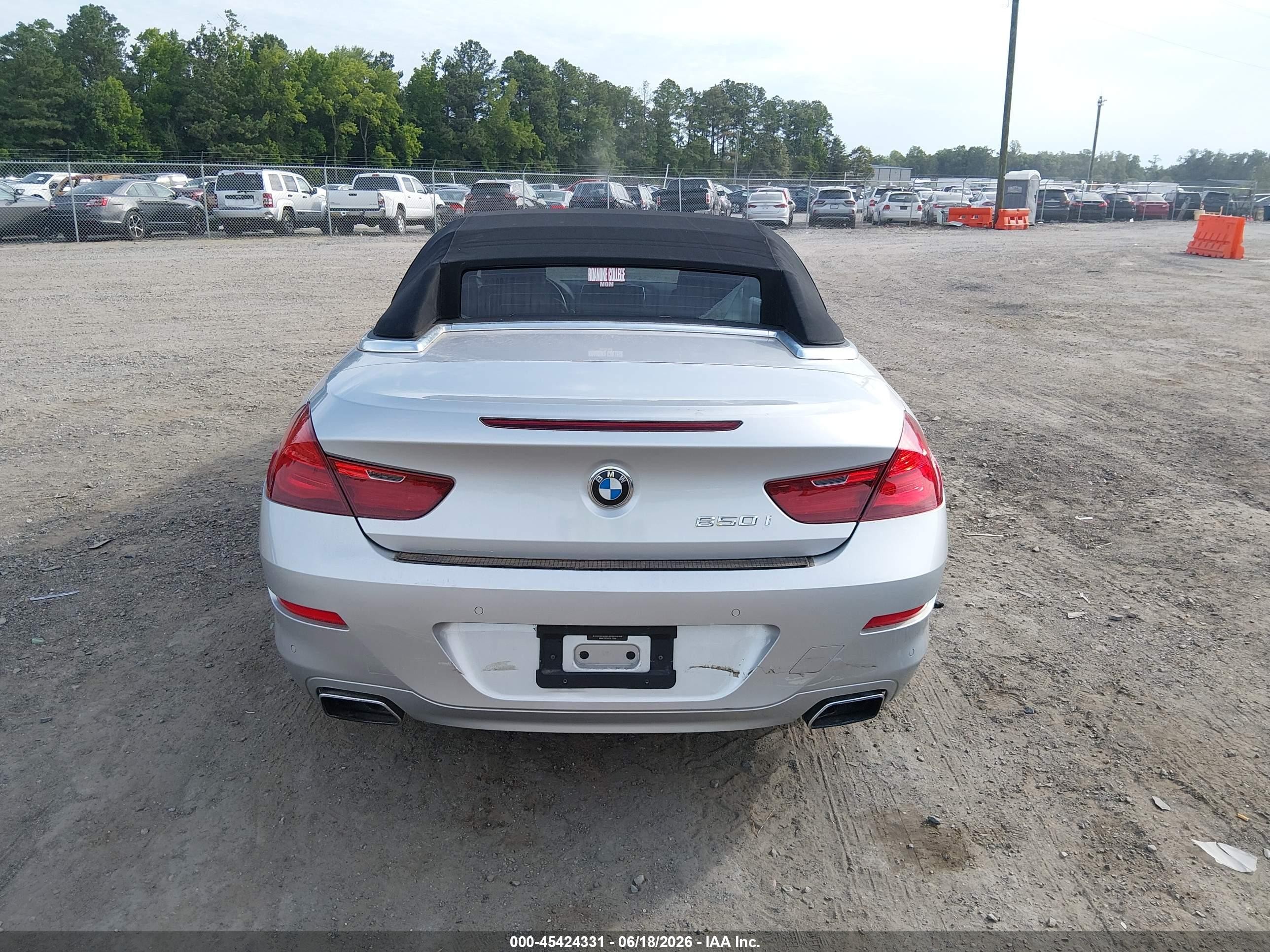 2012 Bmw 650i Серебряный vin: WBALZ3C5XCDL73181