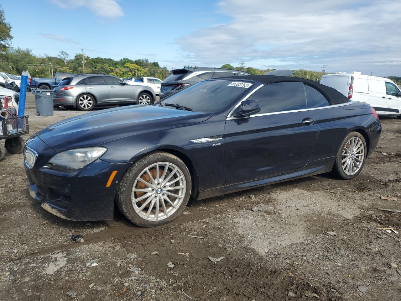 2012 Bmw 650 Xi Blue vin: WBALZ5C50CDX64402