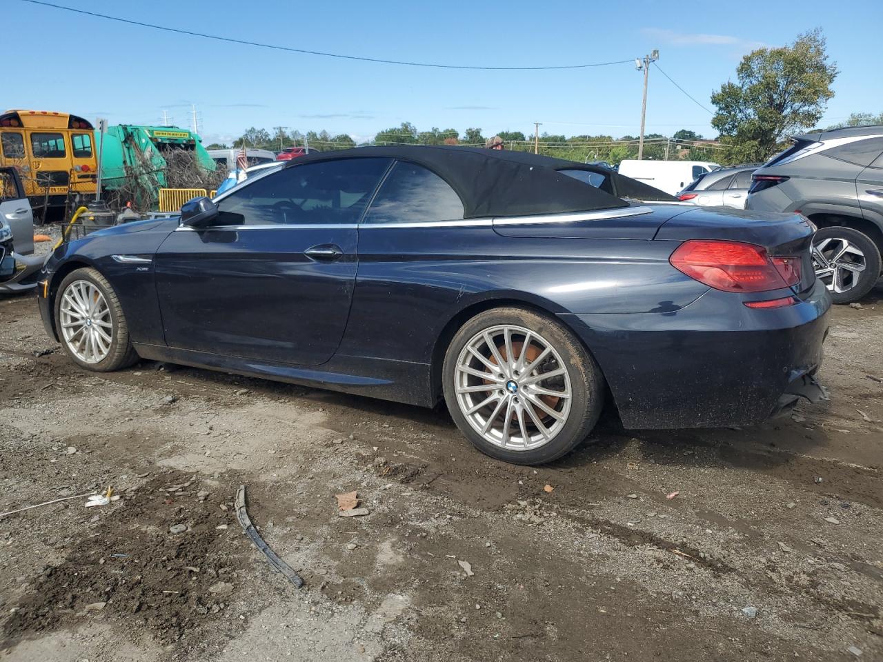 2012 Bmw 650 Xi Blue vin: WBALZ5C50CDX64402