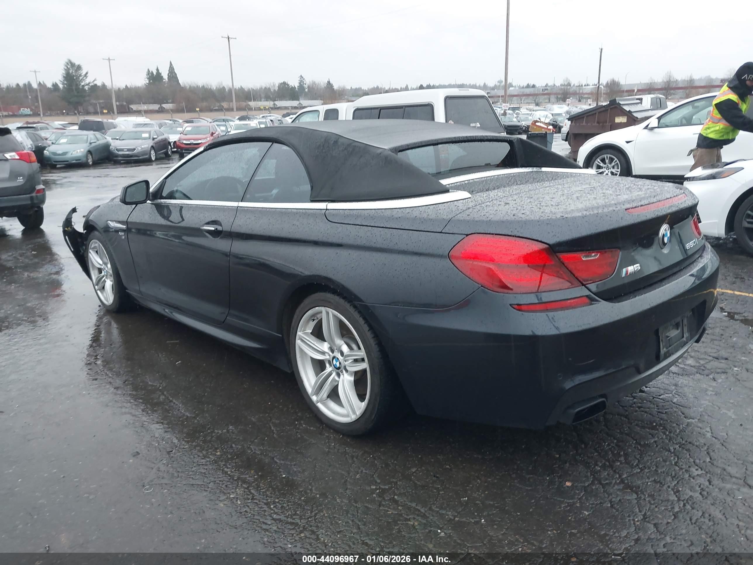 2012 Bmw 650i Xdrive Blue vin: WBALZ5C54CC619725