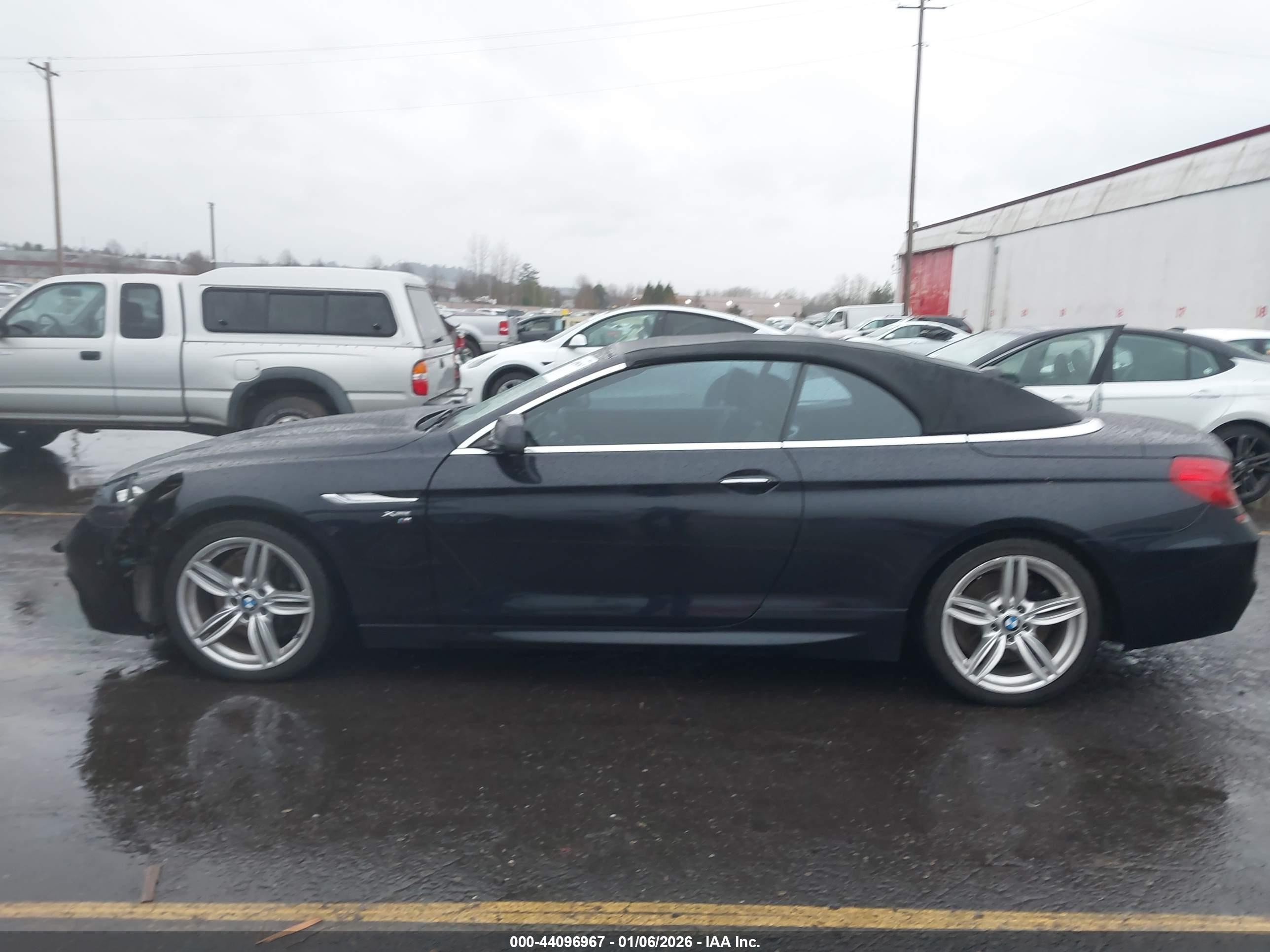 2012 Bmw 650i Xdrive Blue vin: WBALZ5C54CC619725