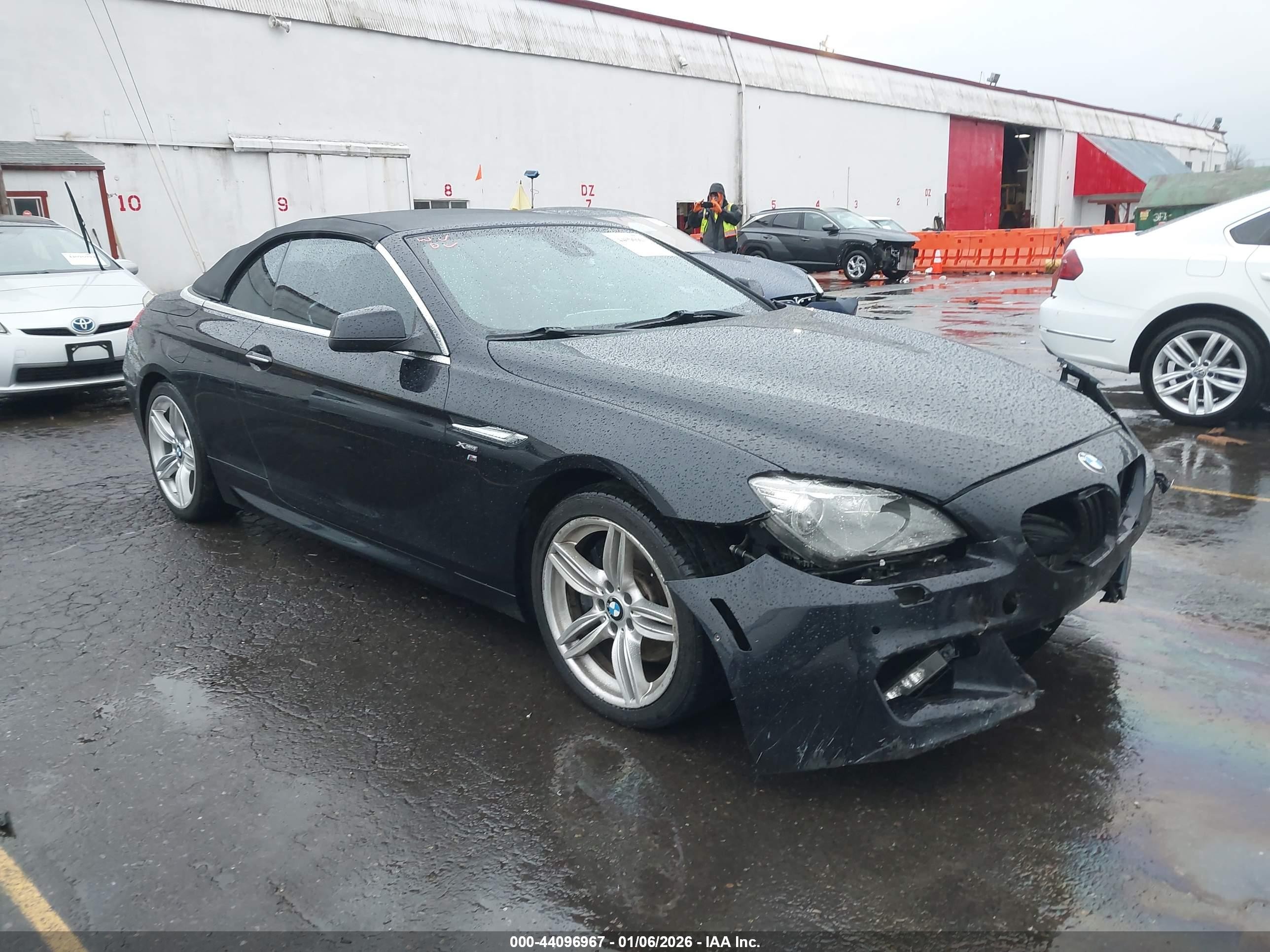 2012 Bmw 650i Xdrive Blue vin: WBALZ5C54CC619725