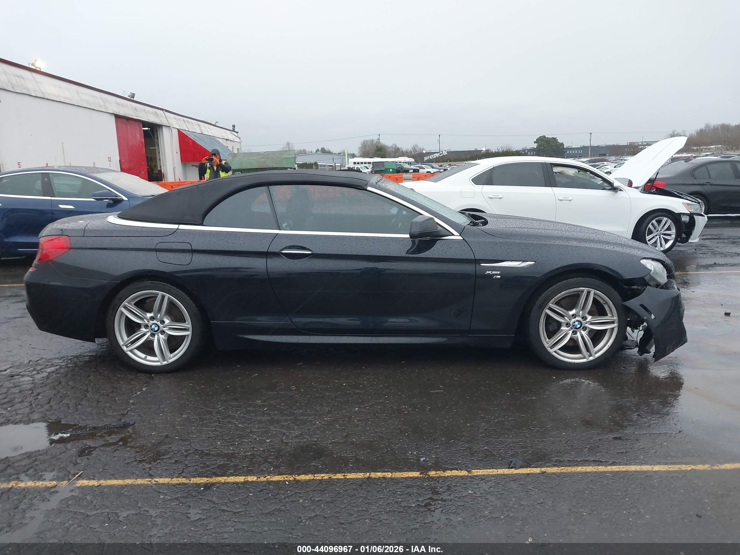 2012 Bmw 650i Xdrive Blue vin: WBALZ5C54CC619725