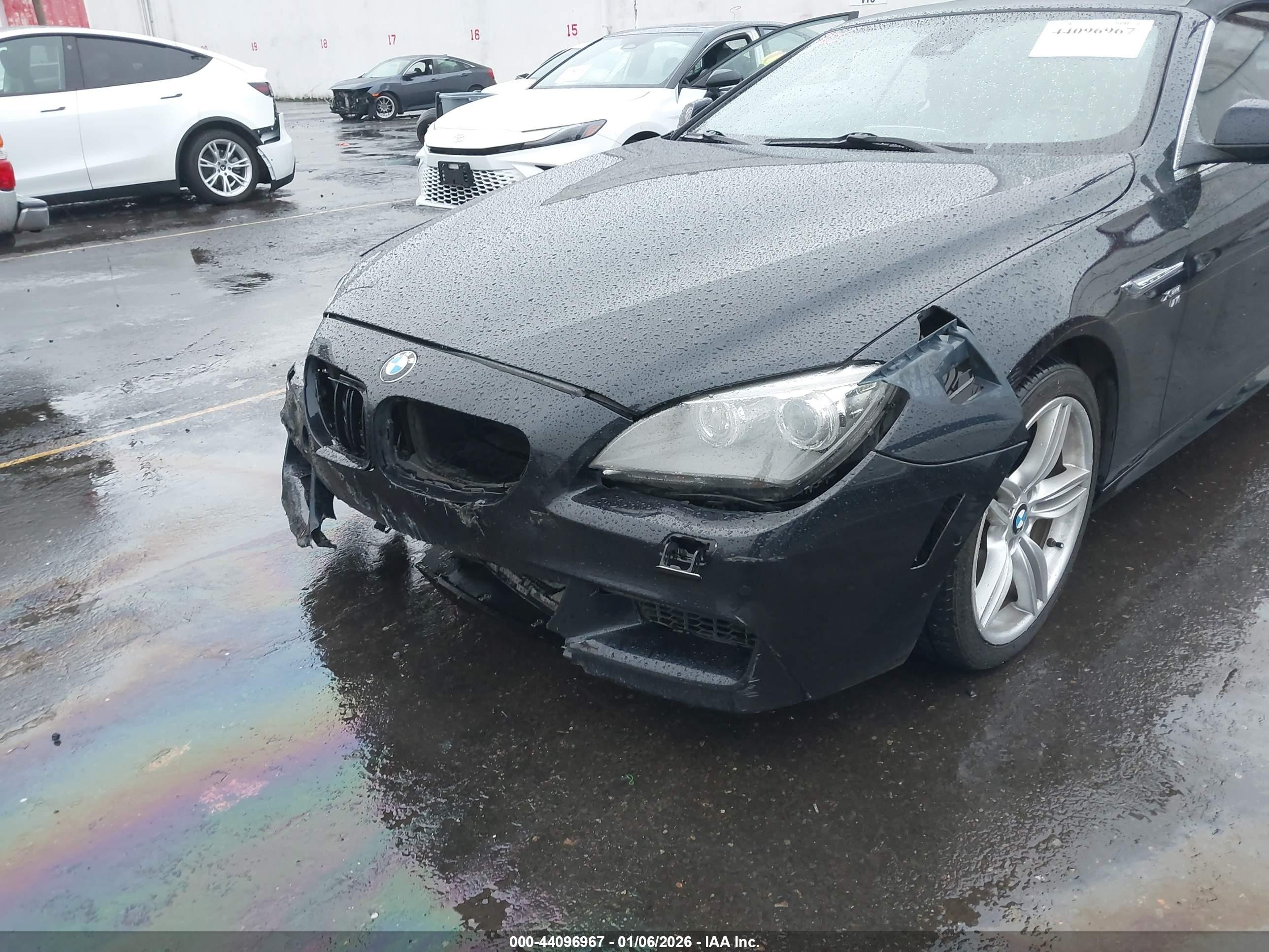 2012 Bmw 650i Xdrive Blue vin: WBALZ5C54CC619725