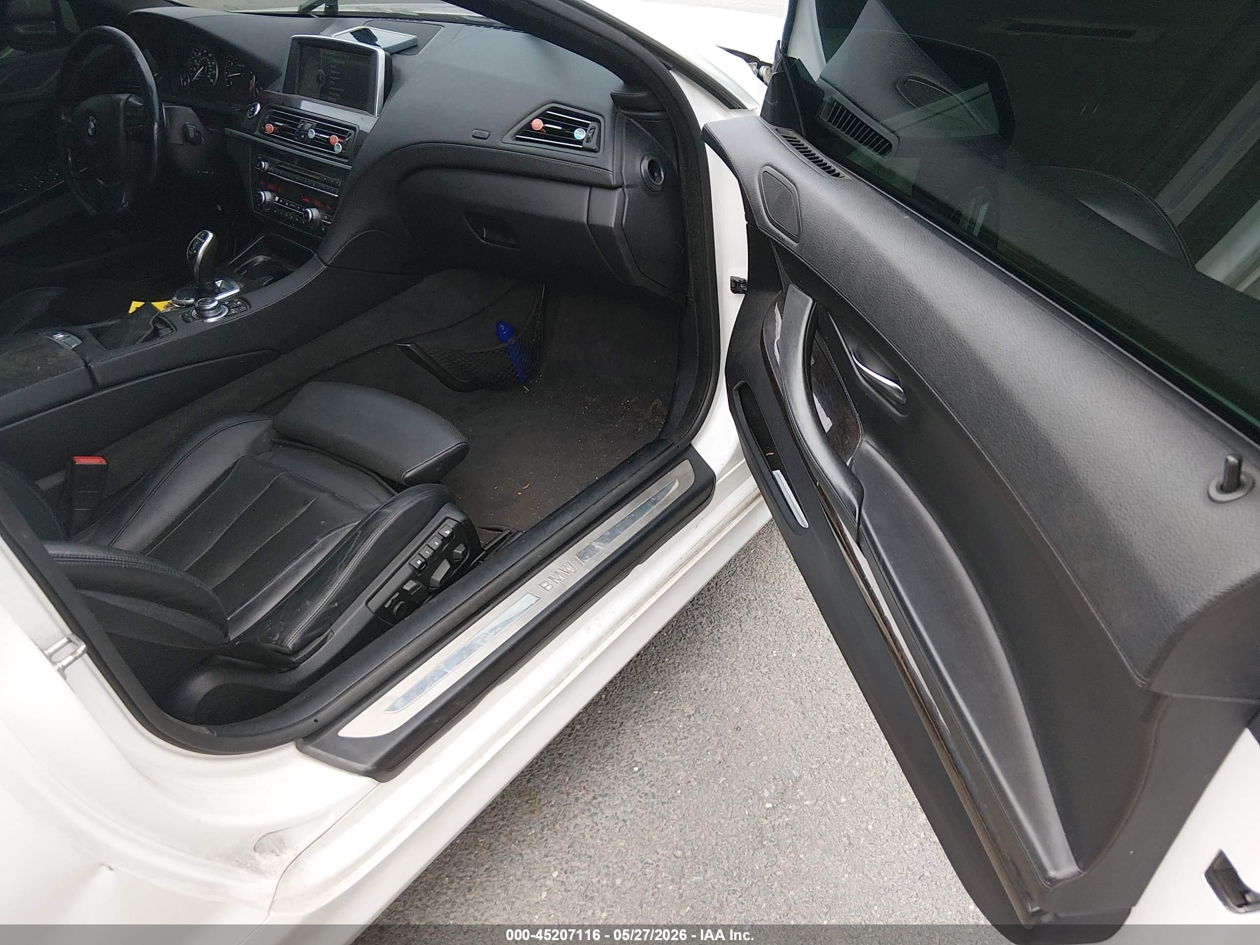 2012 Bmw 650i Xdrive White vin: WBALZ5C56CDW99720