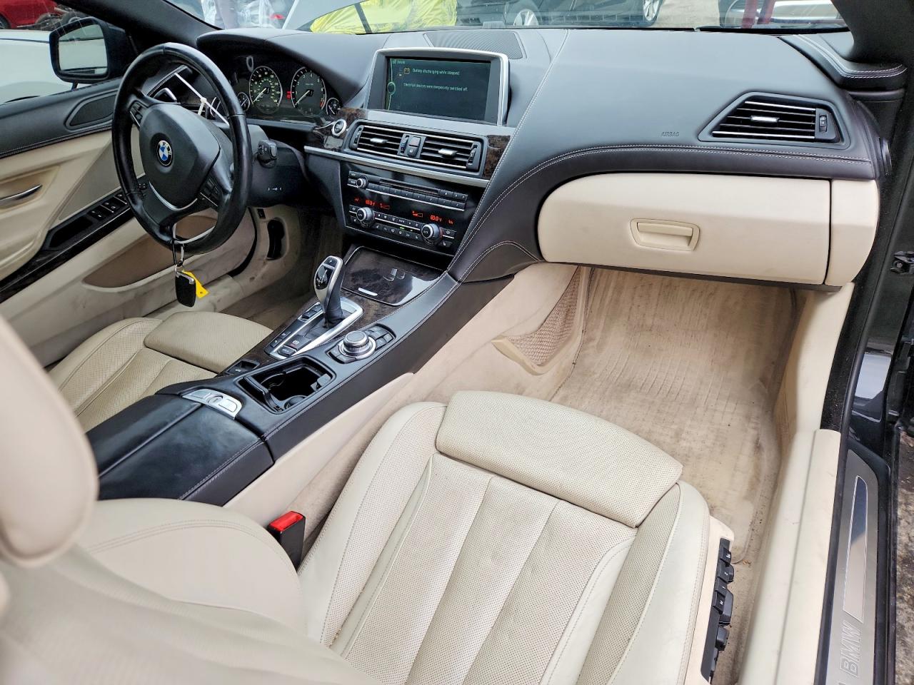 2012 Bmw 650 Xi Black vin: WBALZ5C57CDW99760