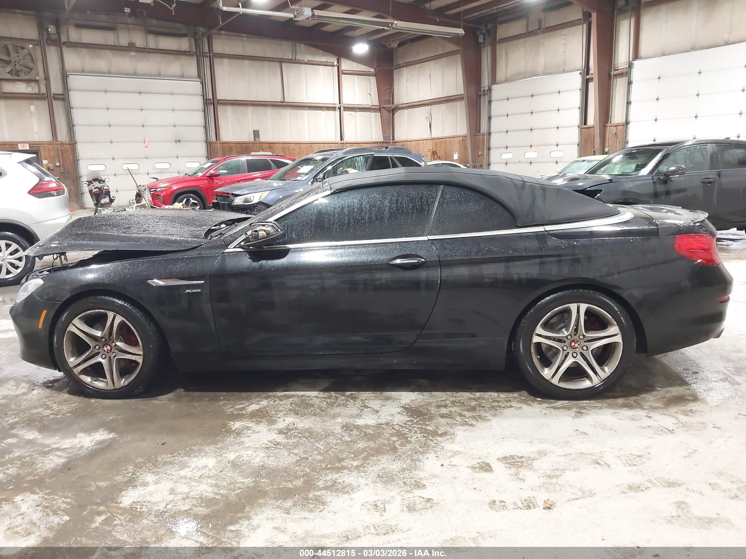 2012 Bmw 650i Xdrive Black vin: WBALZ5C59CC619817