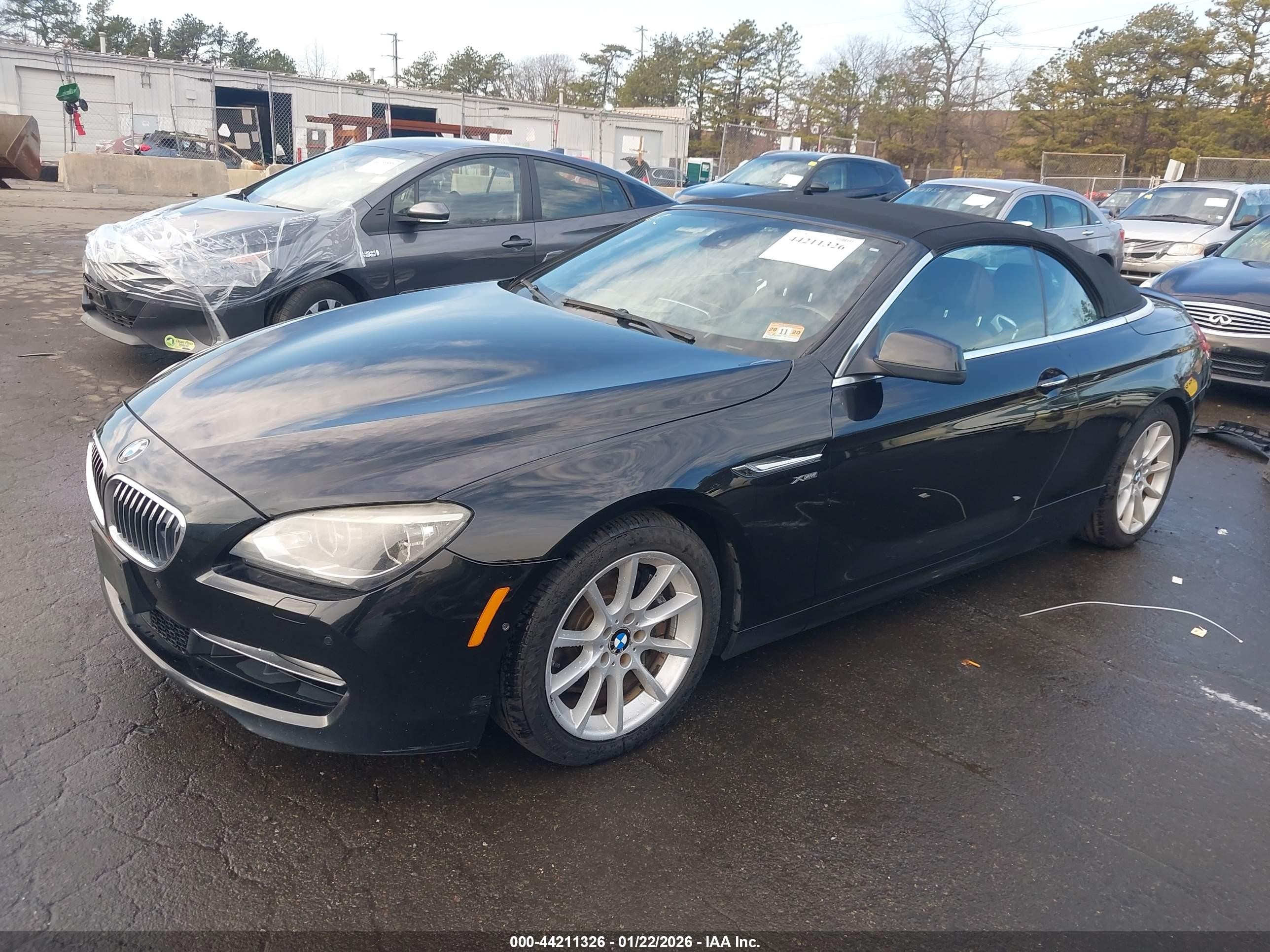 2012 Bmw 650i Xdrive Black vin: WBALZ5C59CDW99792