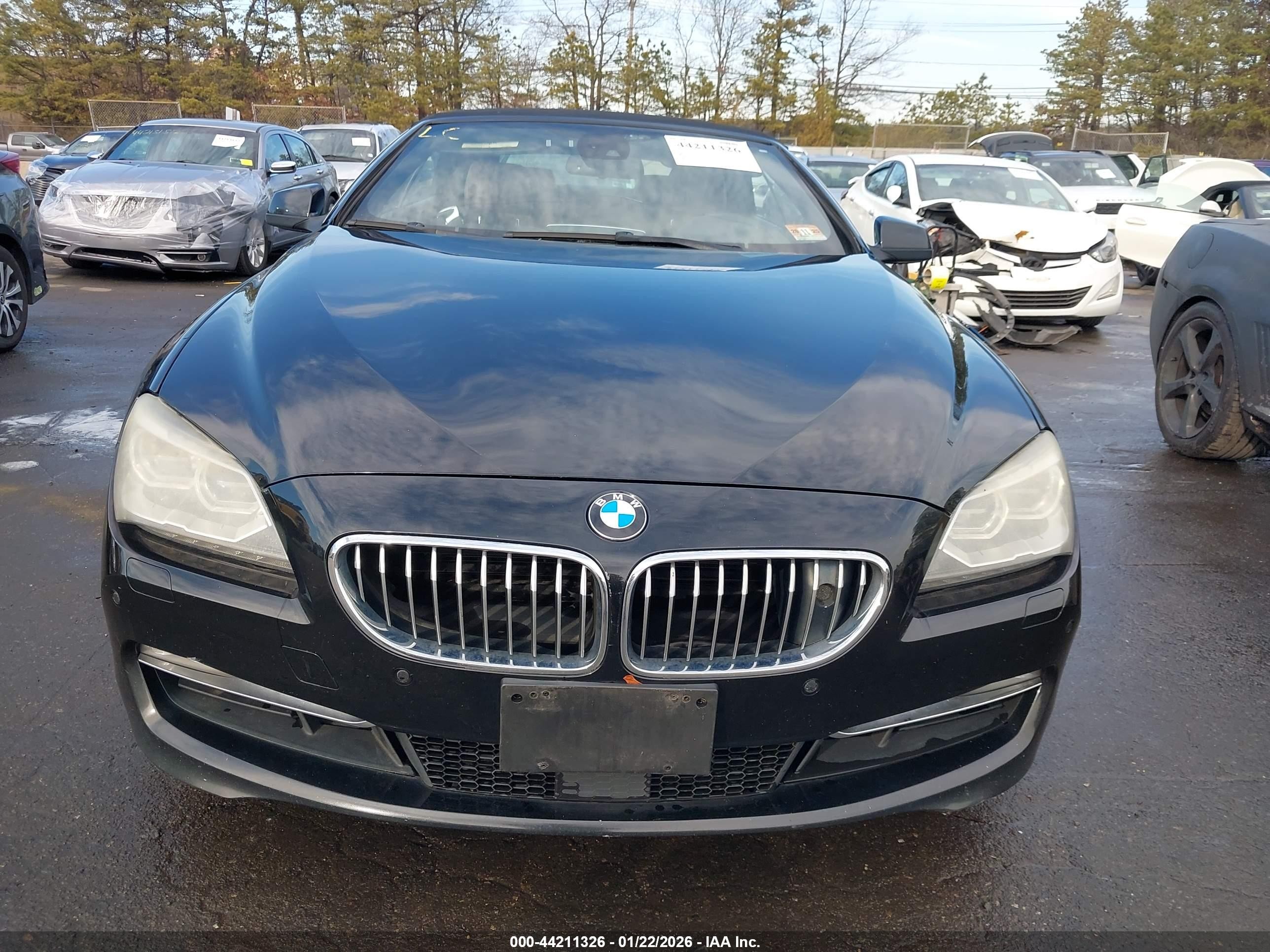 2012 Bmw 650i Xdrive Black vin: WBALZ5C59CDW99792