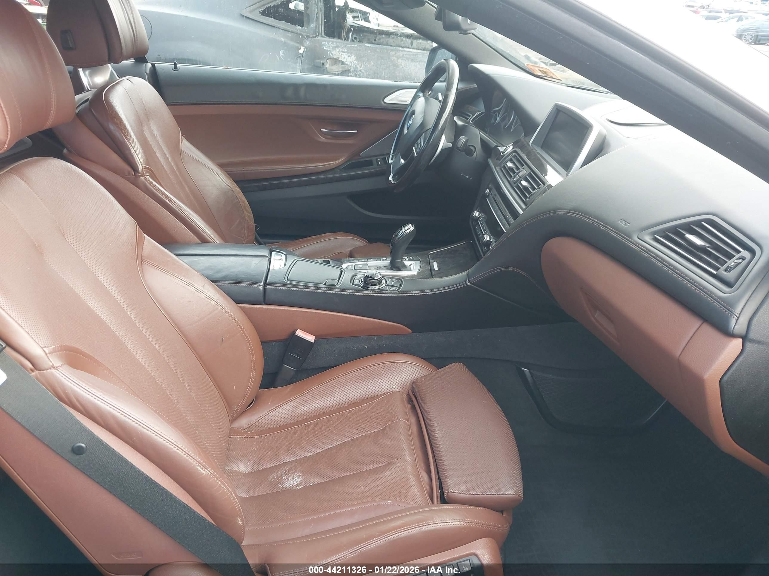 2012 Bmw 650i Xdrive Black vin: WBALZ5C59CDW99792
